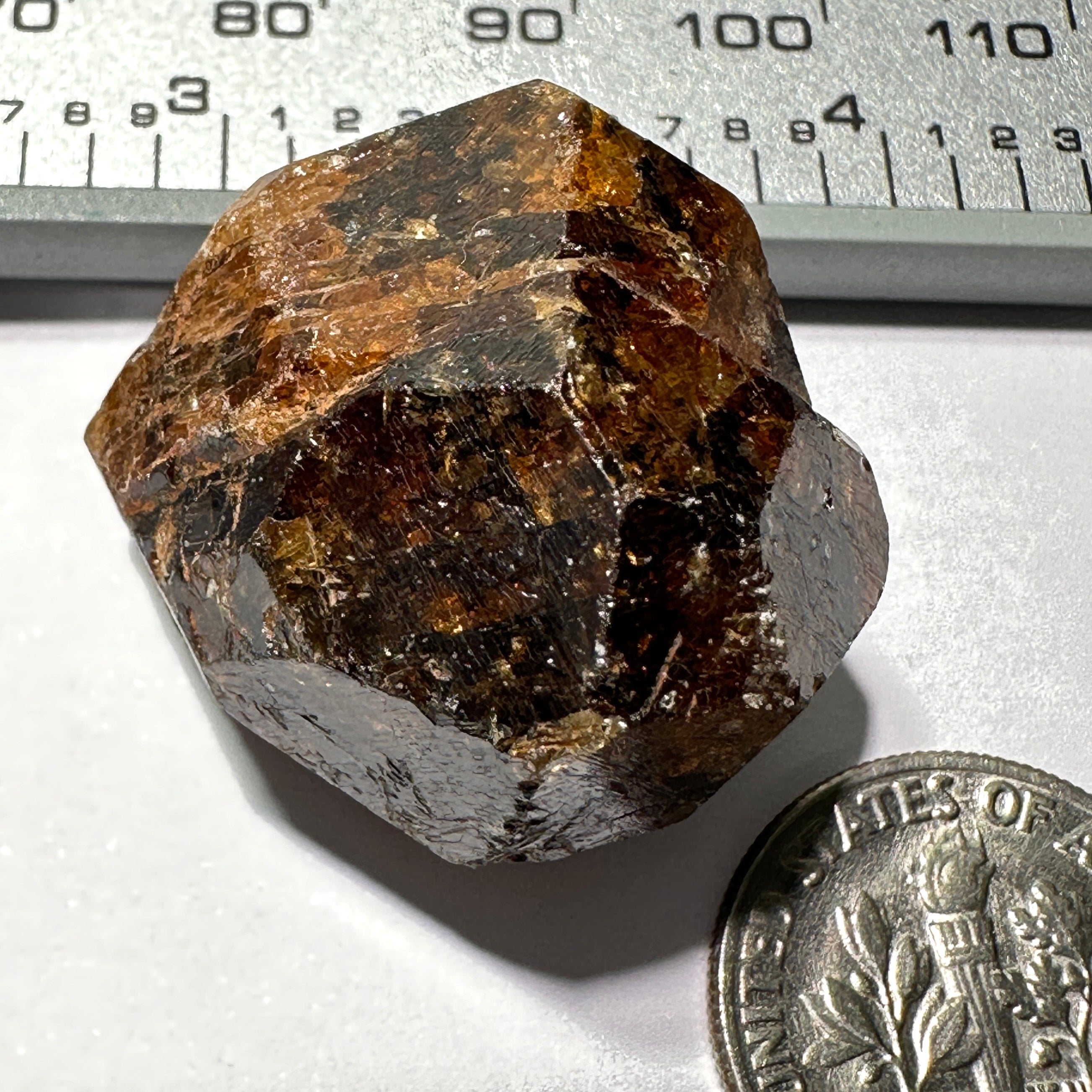 22.90gm Mandarin Spessartite Garnet Crystal, Loliondo in Tanzania, Untreated Unheated