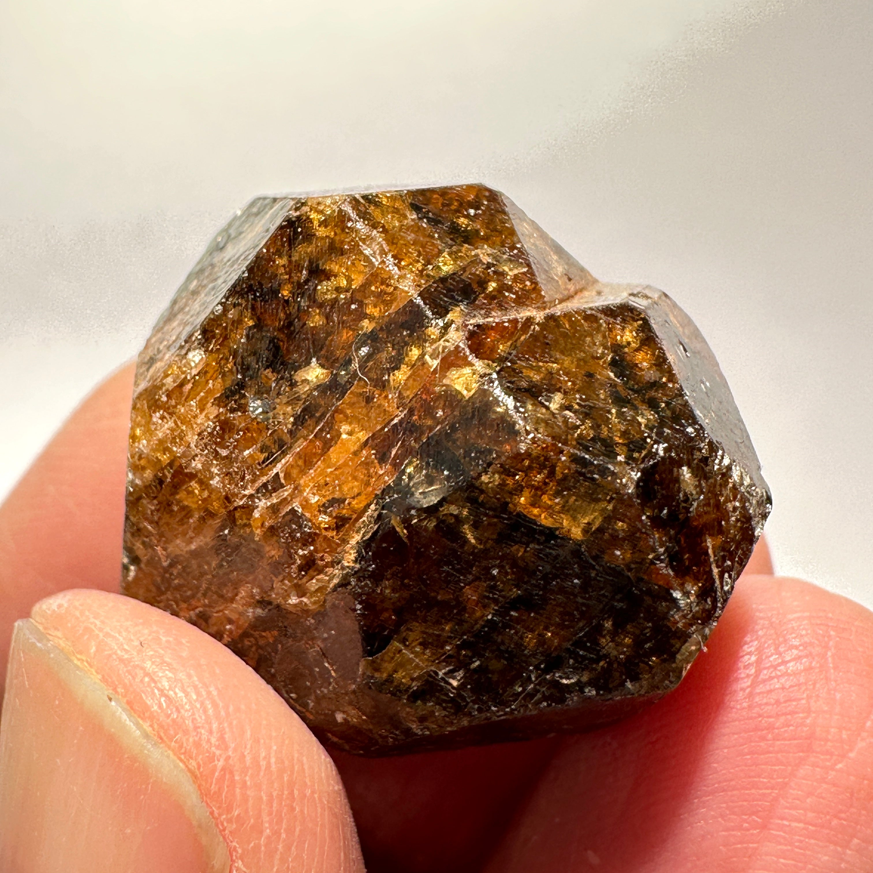 22.90gm Mandarin Spessartite Garnet Crystal, Loliondo in Tanzania, Untreated Unheated