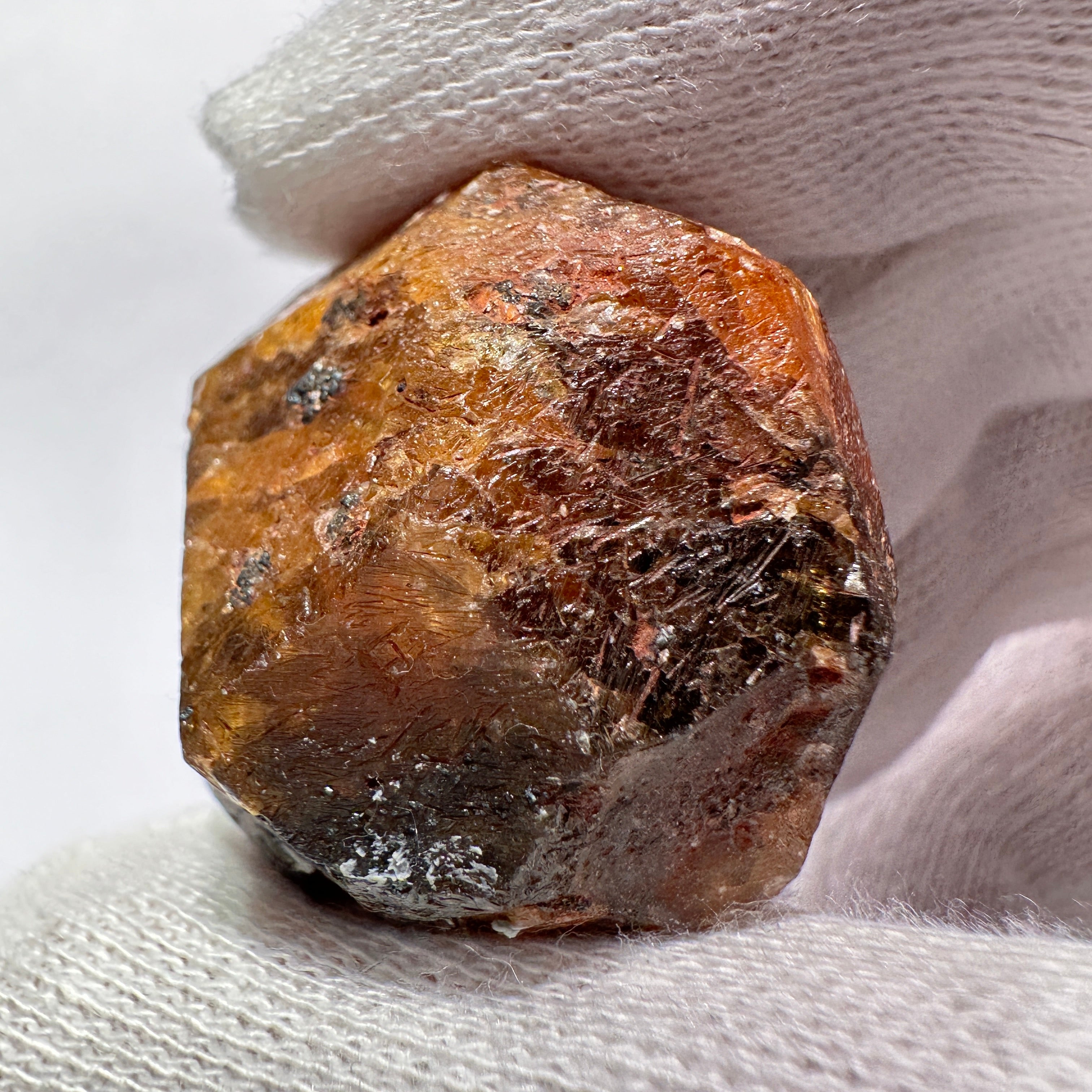 42.10gm Mandarin Spessartite Garnet Crystal, Loliondo in Tanzania, Untreated Unheated
