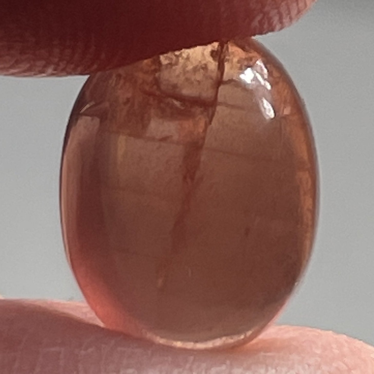 6.57Ct Padparadscha Sapphire Cabochon Tanzania Untreated Unheated. 11 X 8.2 5 Mm