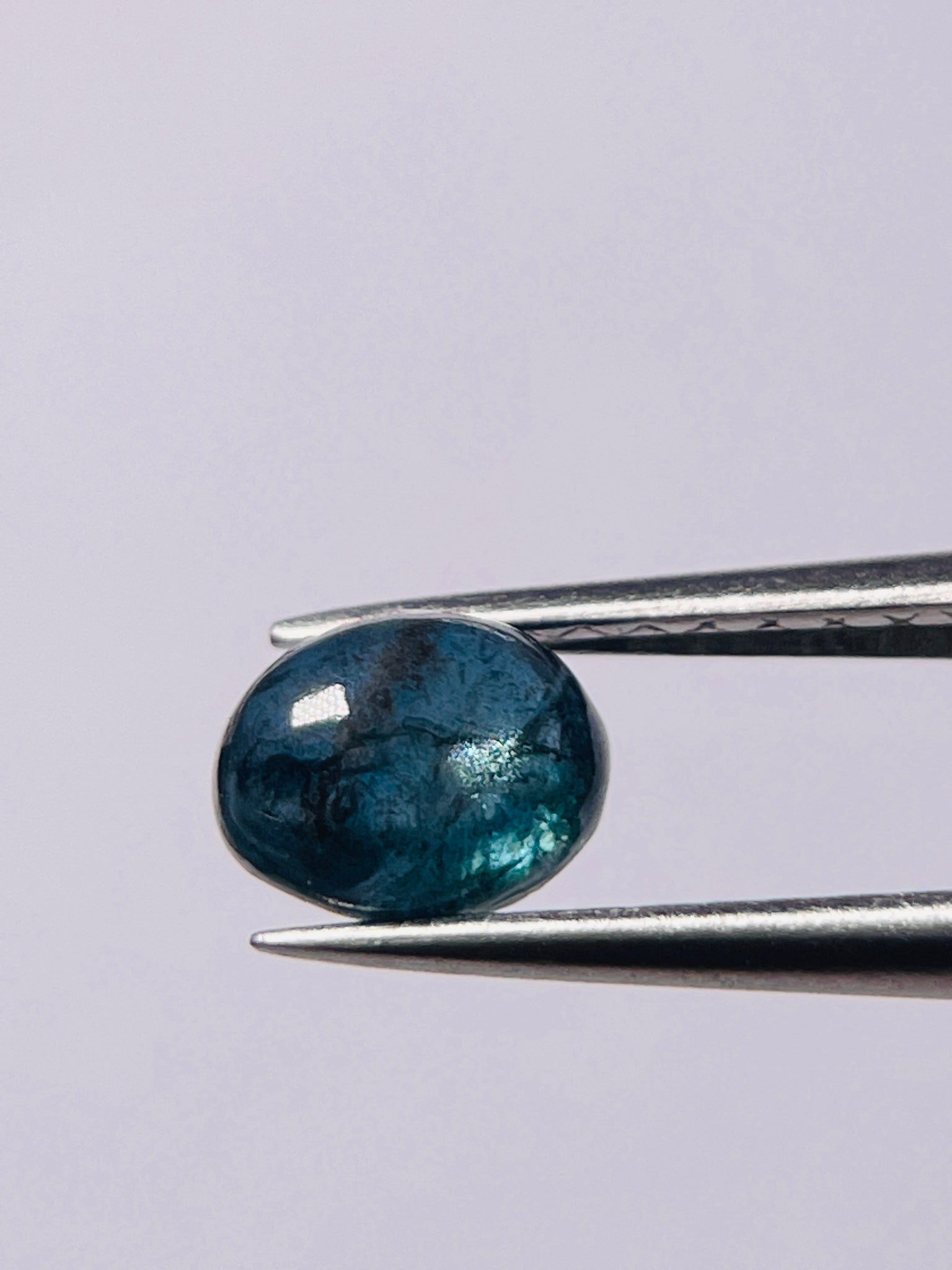 1.30Ct Sapphire Cabochon Seems To Have A Moving Star But As Point Umba Valley Tanzania. Untreated