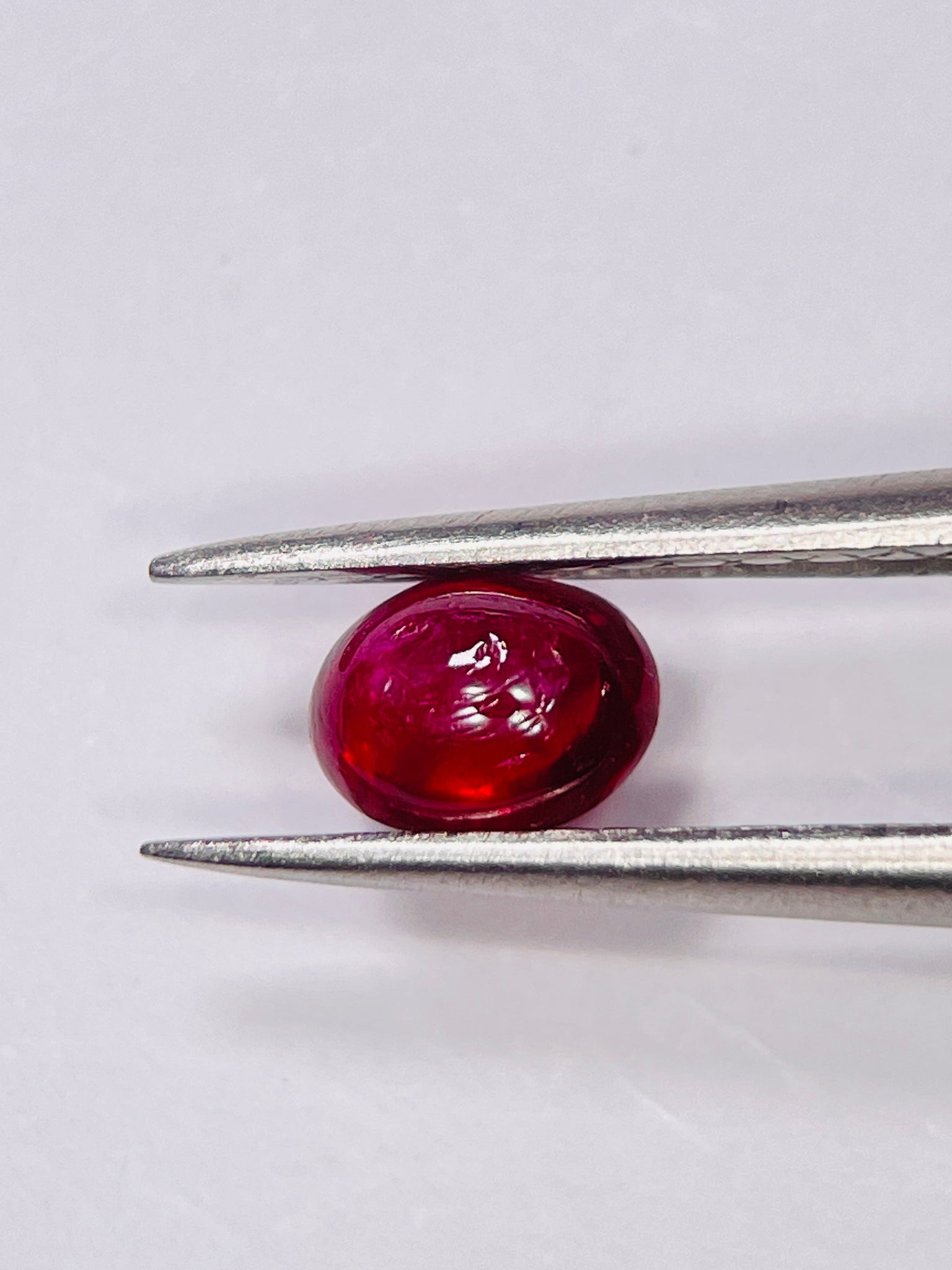 0.80Ct Ruby Cabochon Longido Mines Tanzania. Untreated Unheated