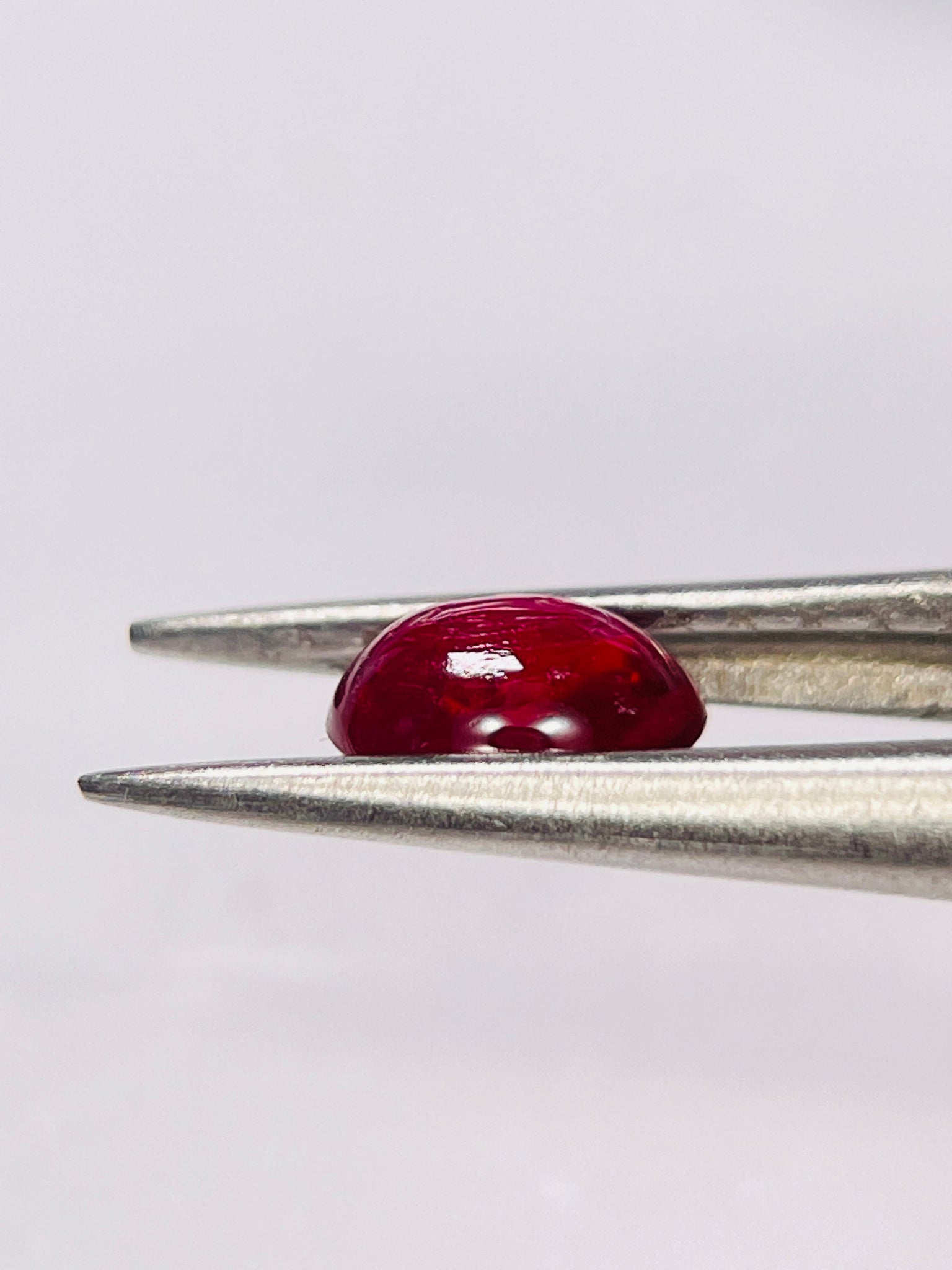 0.80Ct Ruby Cabochon Longido Mines Tanzania. Untreated Unheated