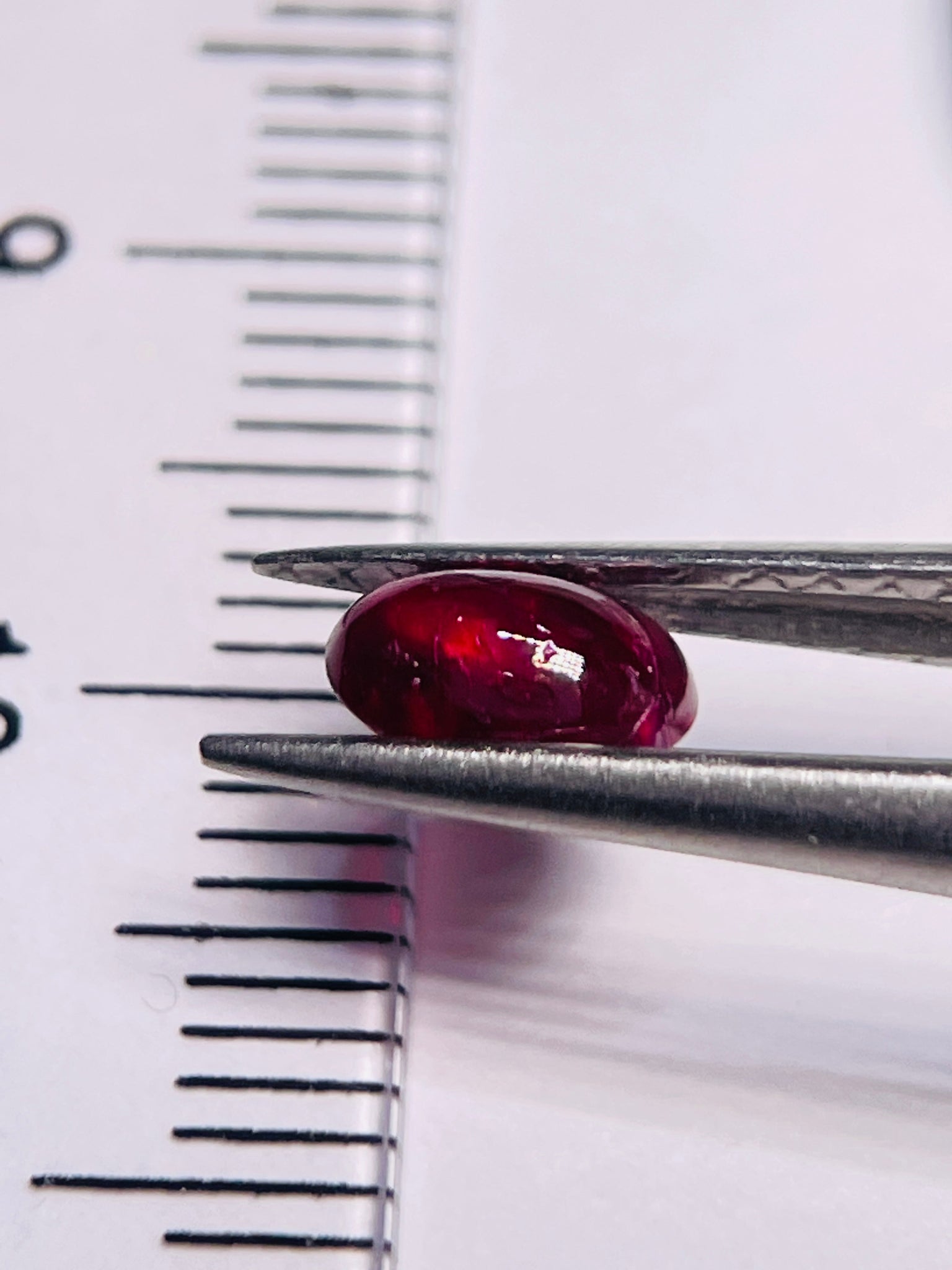 0.85Ct Ruby Cabochon Longido Mines Tanzania. Untreated Unheated