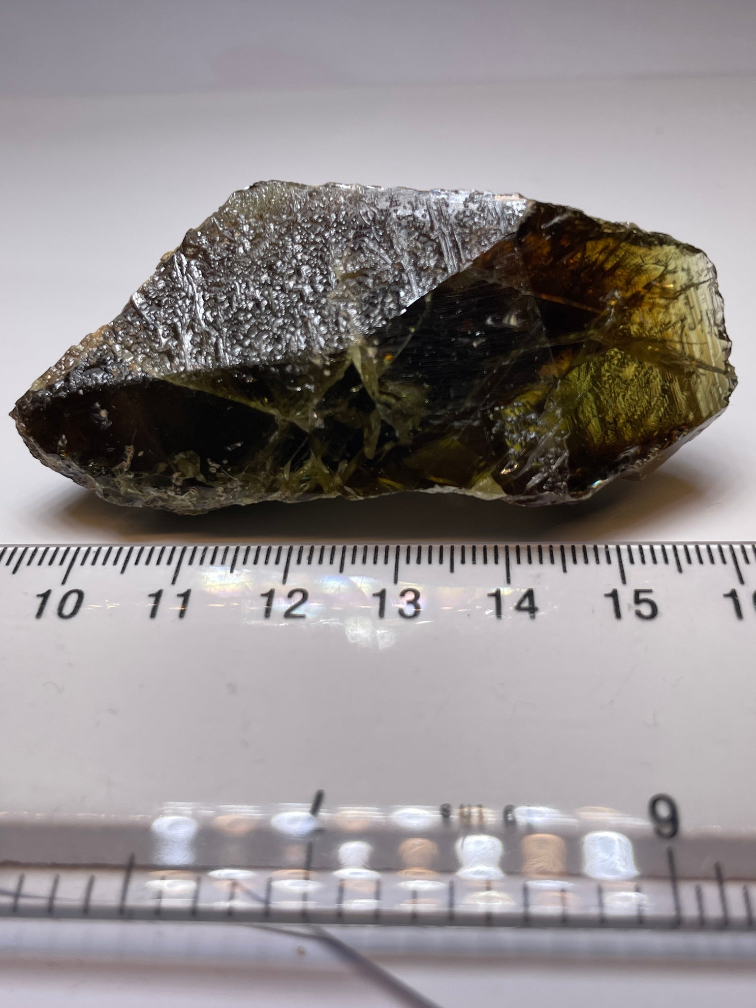 298.50Ct / 59.70Gm Tanzanian Sphene Crystal Untreated Unheated. 65.6 X 31.6 24.9Mm Very High End