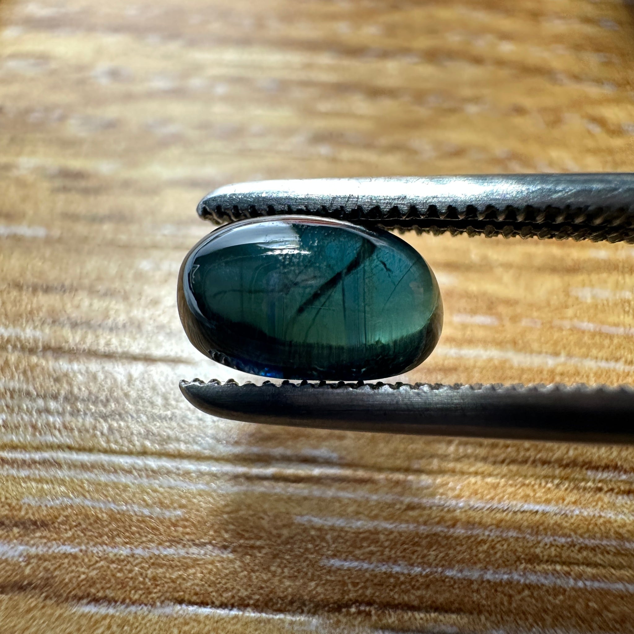 1.80Ct Sapphire Cabochon Kenya. Untreated Unheated. Can Be Used As Is Or Facet It Into A Cut Stone.