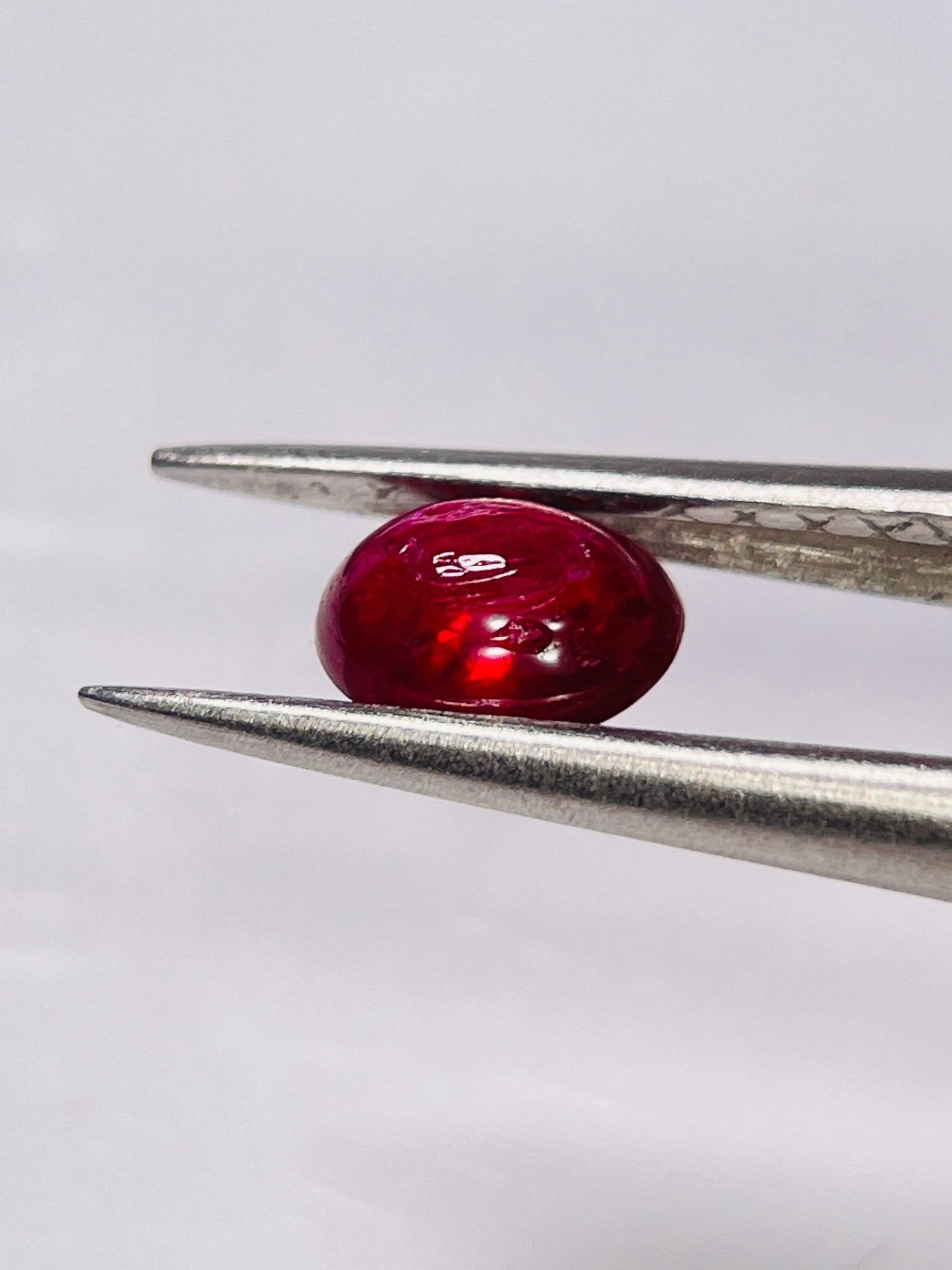 0.80Ct Ruby Cabochon Longido Mines Tanzania. Untreated Unheated