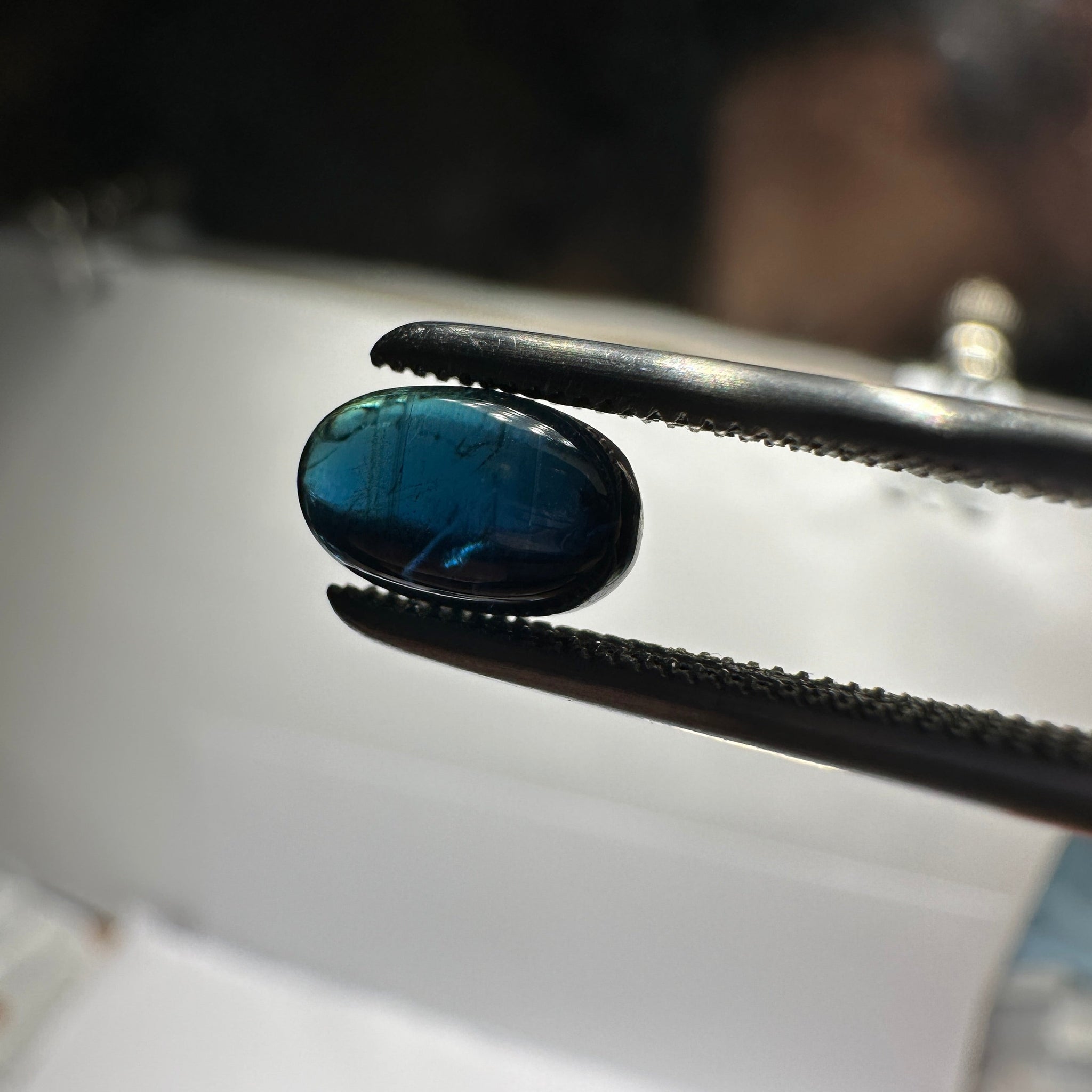 1.80Ct Sapphire Cabochon Kenya. Untreated Unheated. Can Be Used As Is Or Facet It Into A Cut Stone.