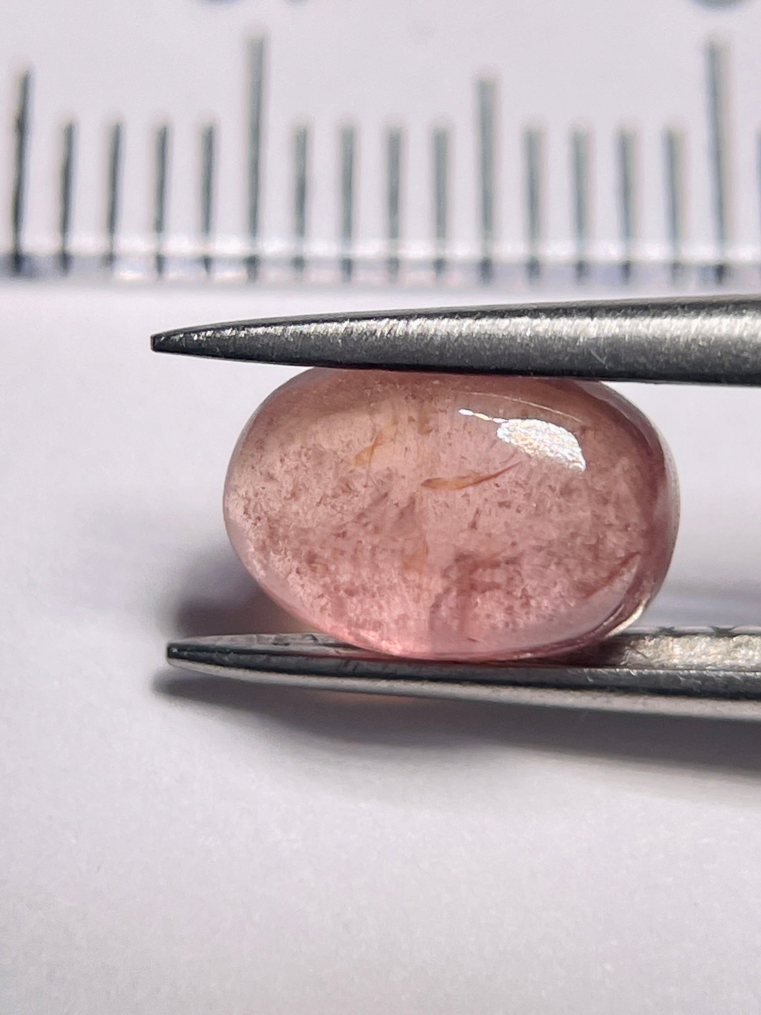 2.61Ct Umba Padparadscha Sapphire Cab Tanzania Untreated Unheated