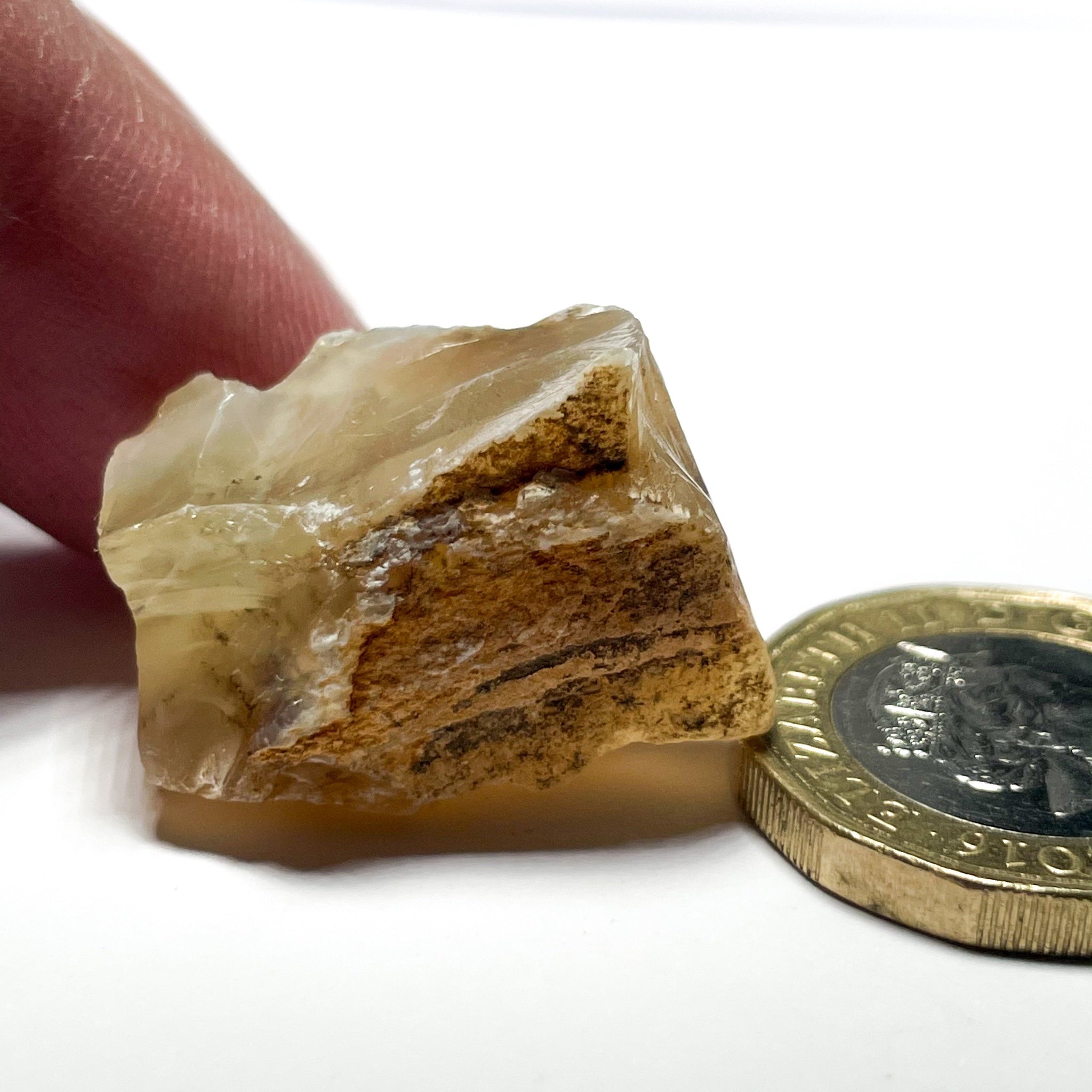 29.29Ct Opal Tanzania Untreated Unheated From A 1999 Deposit Chatoyant (Pearly Cats-Eye Effect)