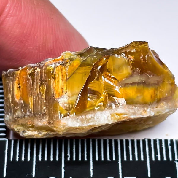 52.82Ct Opal Tanzania Untreated Unheated From A 1999 Deposit Chatoyant (Cats-Eye Effect) Has An