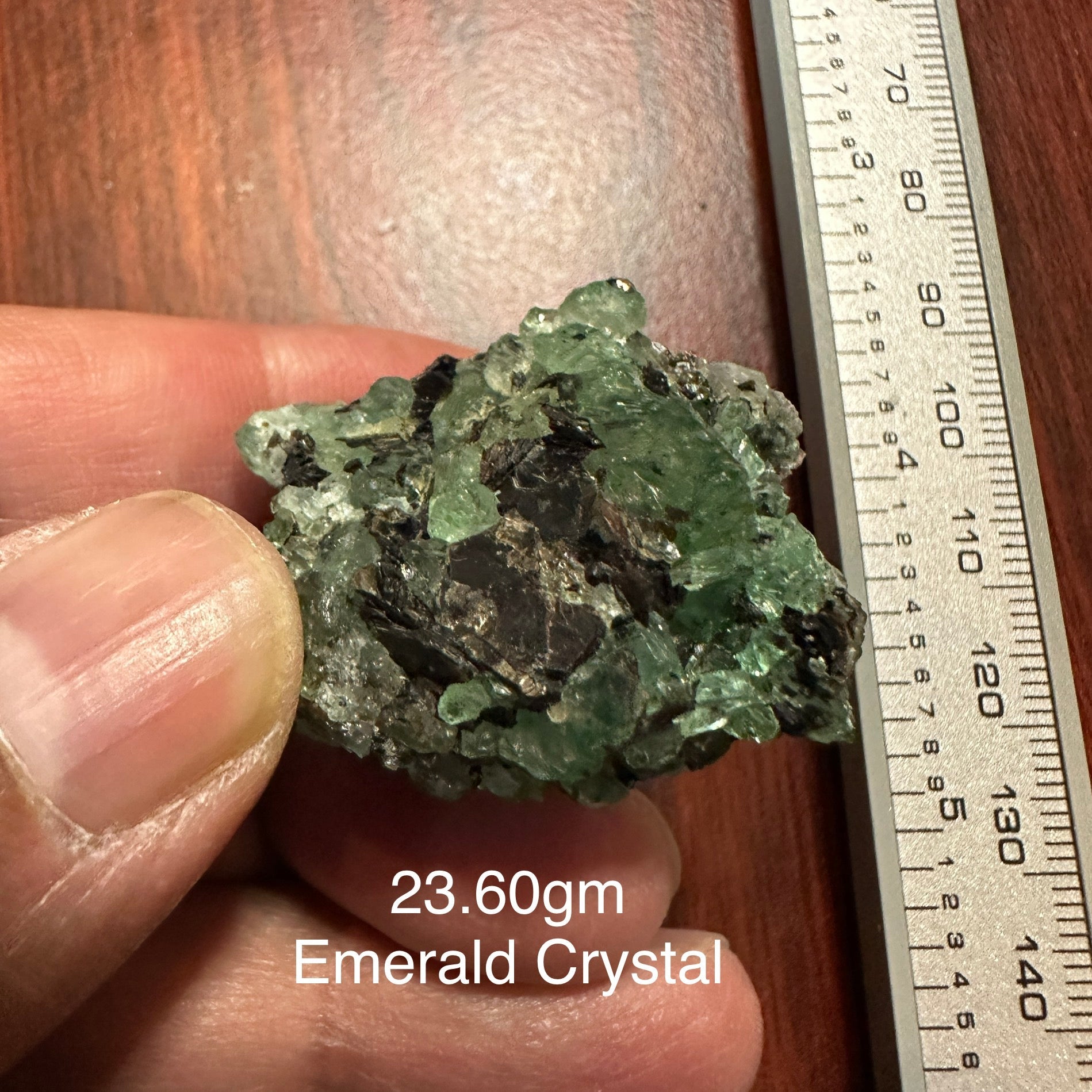 23.60Gm Emerald Crystal Tanzania Untreated Unheated