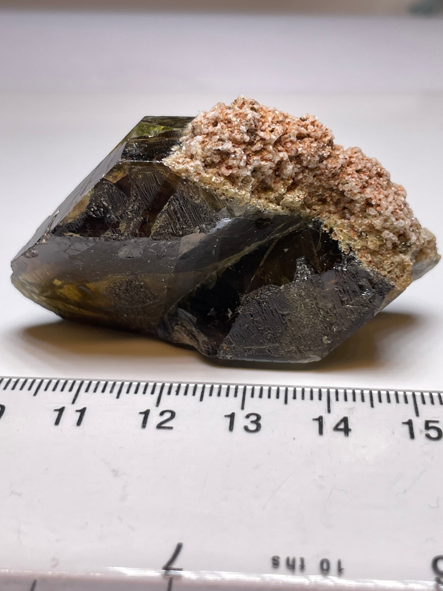 227.39Ct / 45.47Gm Tanzanian Sphene Crystal Untreated Unheated. 55.6 X 41.1 17.7Mm Very High End