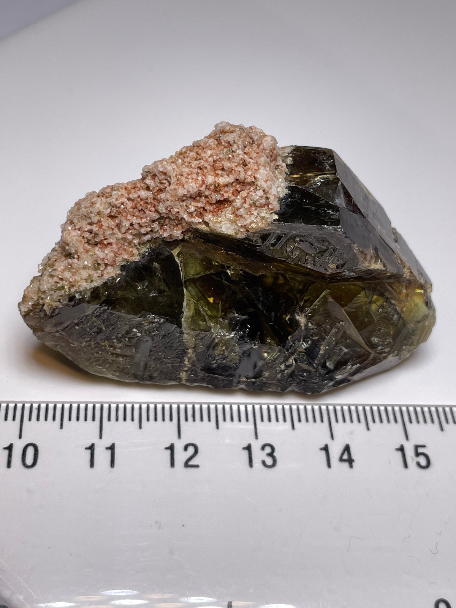 227.39Ct / 45.47Gm Tanzanian Sphene Crystal Untreated Unheated. 55.6 X 41.1 17.7Mm Very High End