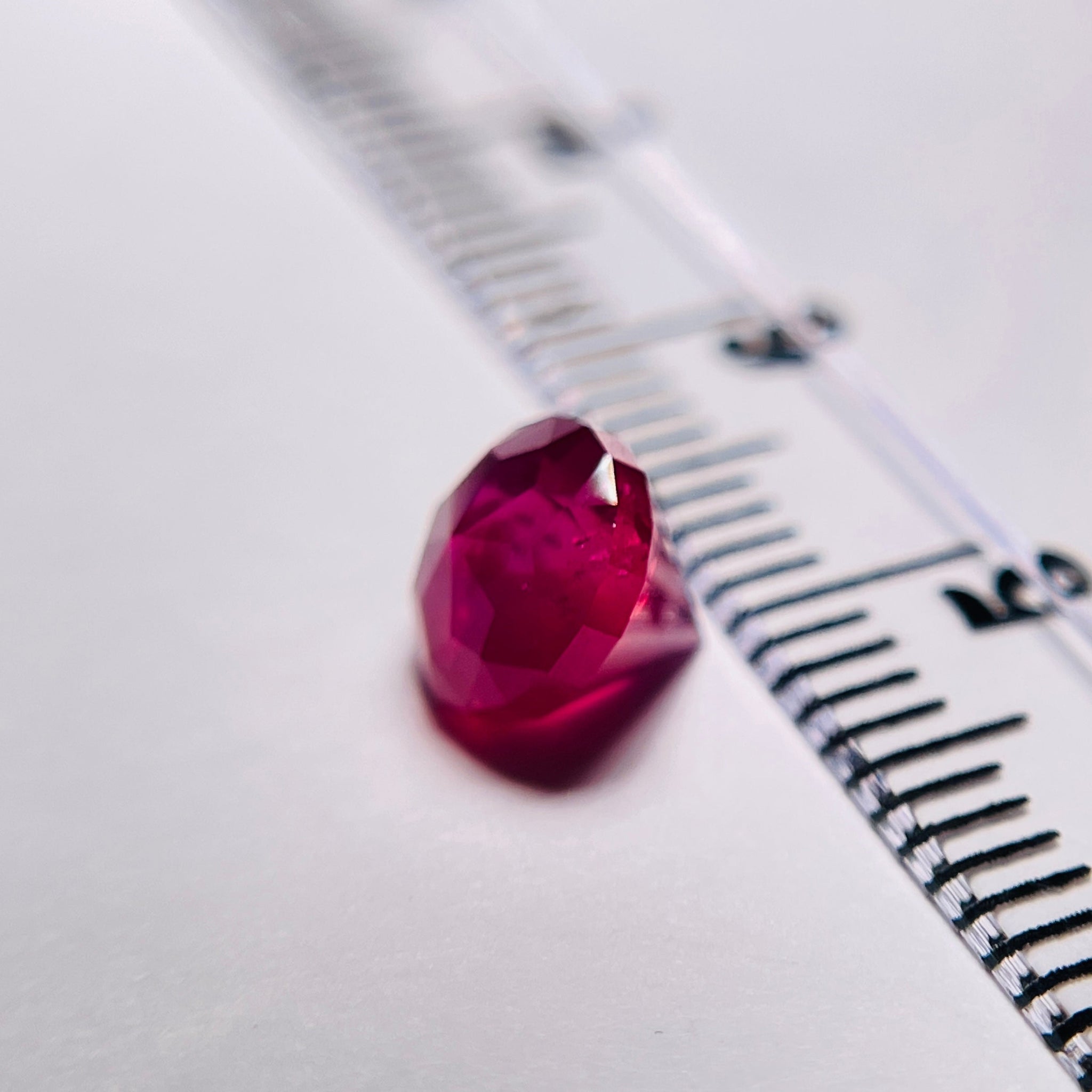 1.475Ct Winza Ruby Tanzania Untreated Unheated. 5.7Mm X 6.1Mm Precision Custom Cut Buy Us In London