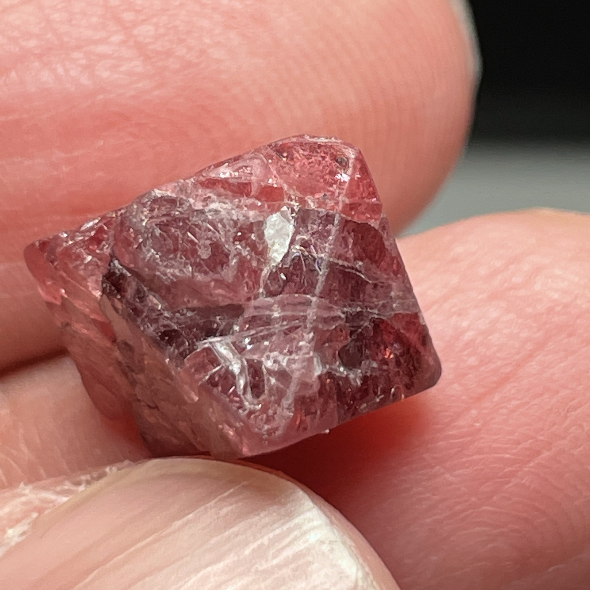 12.38Ct Mahenge Spinel Crystal Tanzania Untreated Unheated. 11.5 X 12.1 9.3 Mm