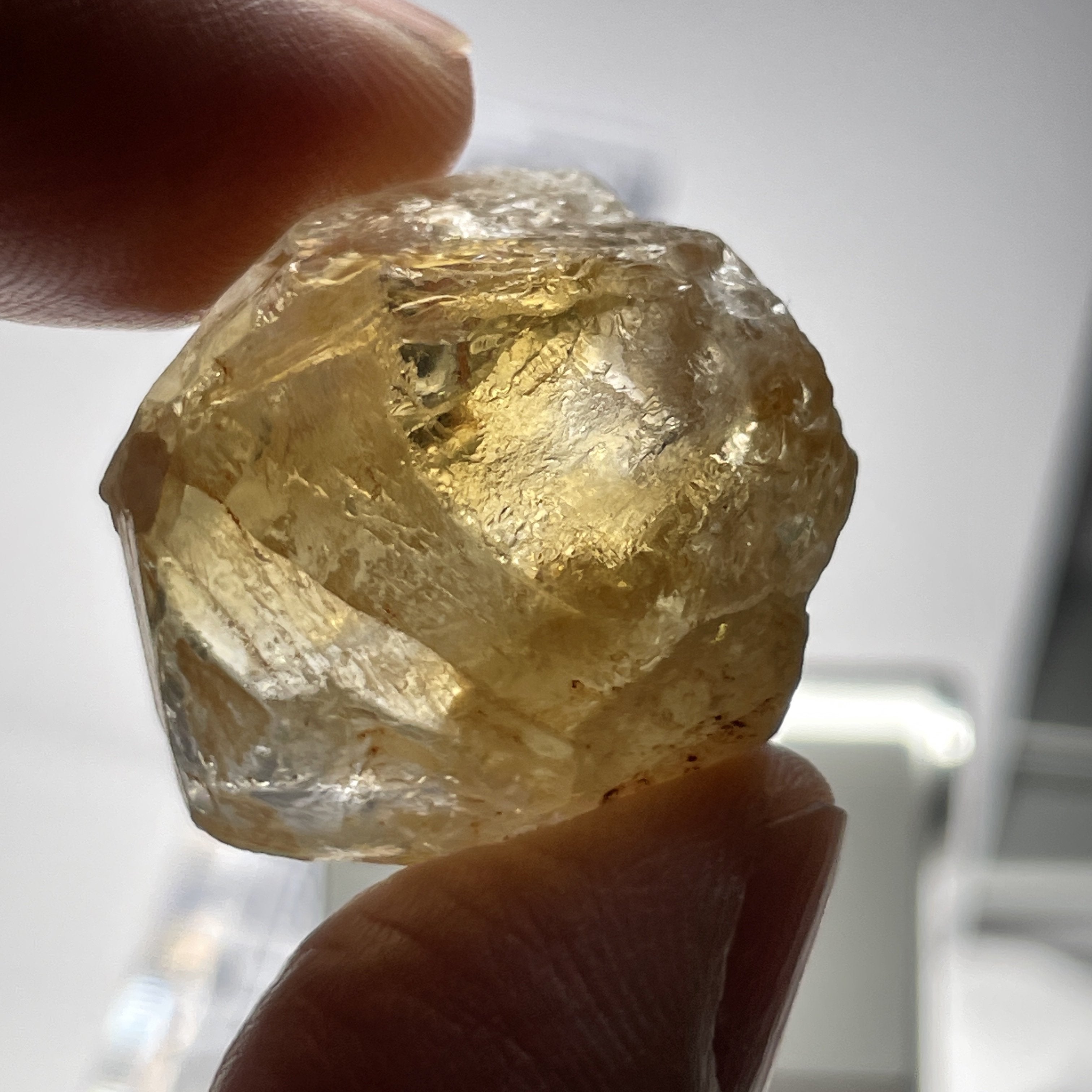 13.38Gm Citrine Zambia. Untreated Unheated. Rare As Not Heated From Amethyst Natural Colour.