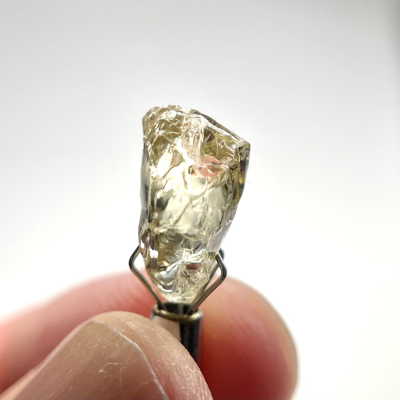 4.91Ct Yellow Tourmaline Crystal Vvs-If Tanzania Untreated Unheated. 12 X 7 6Mm