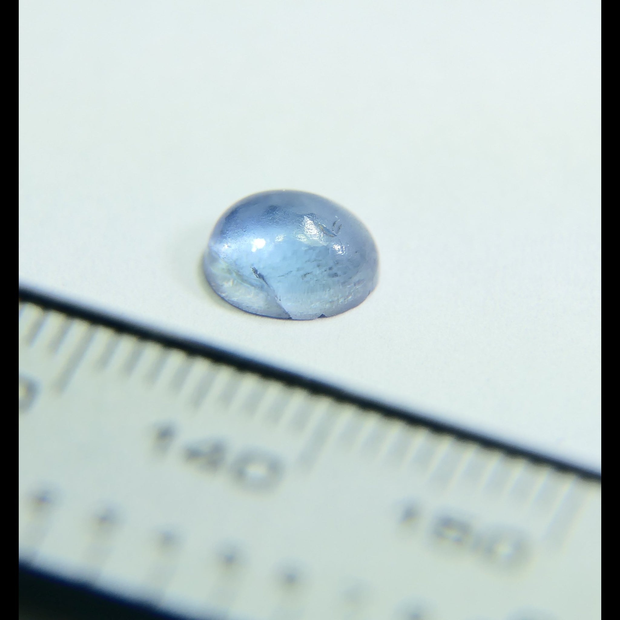 1.16ct Tanzanite Cabochon, Gently Heated, Tanzania.-Gems Of East Africa