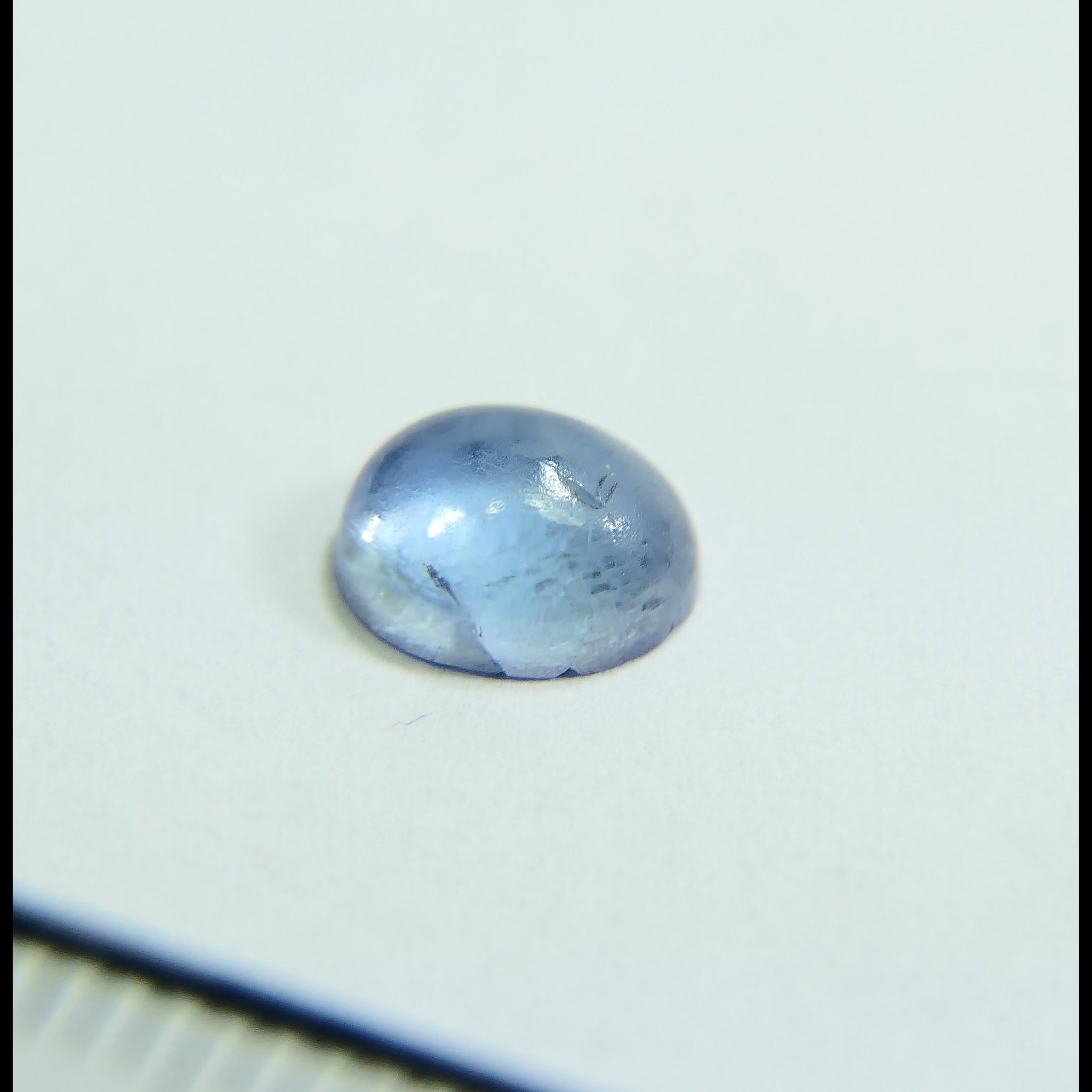 1.16ct Tanzanite Cabochon, Gently Heated, Tanzania.-Gems Of East Africa