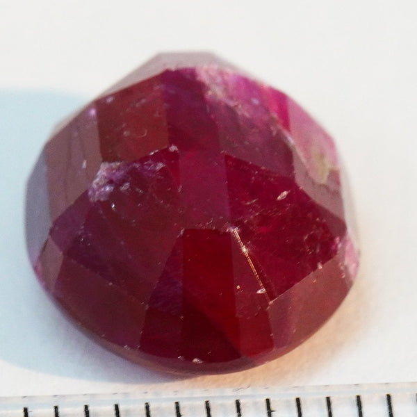 10.58Ct Faceted Ruby Cab Longido Untreated Unheated