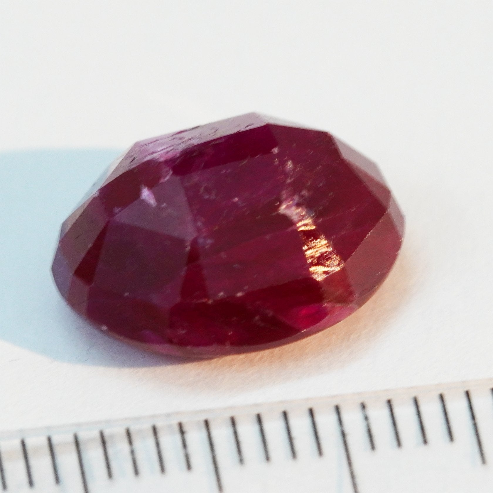 10.58Ct Faceted Ruby Cab Longido Untreated Unheated