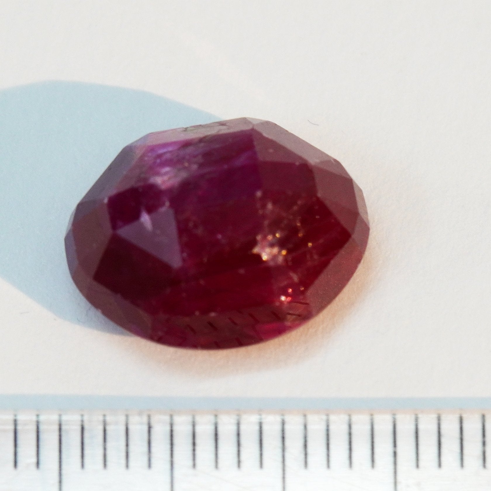 10.58Ct Faceted Ruby Cab Longido Untreated Unheated
