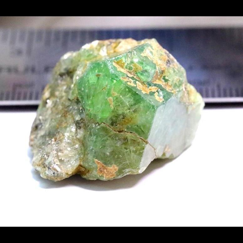 106.50ct Tsavorite on Matirx Tanzania, Untreated Unheated-Gems Of East Africa