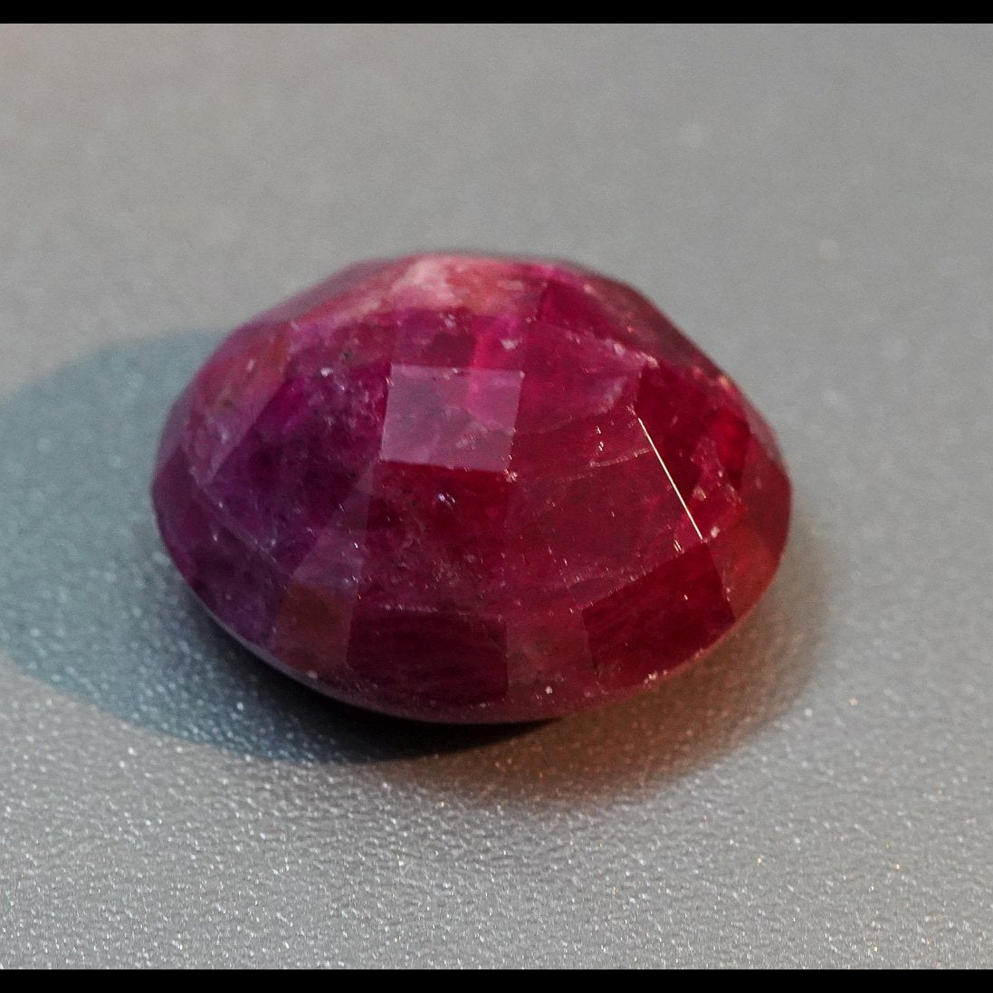 11.41Ct Faceted Ruby Cab Longido Tanzania Untreated Unheated