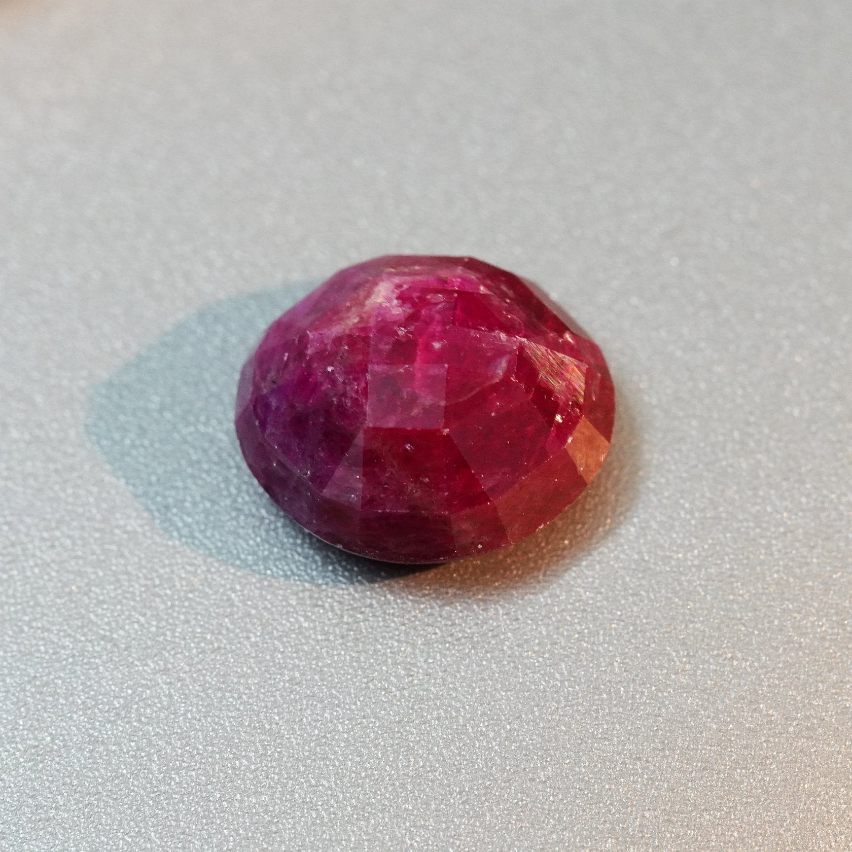 11.41Ct Faceted Ruby Cab Longido Tanzania Untreated Unheated