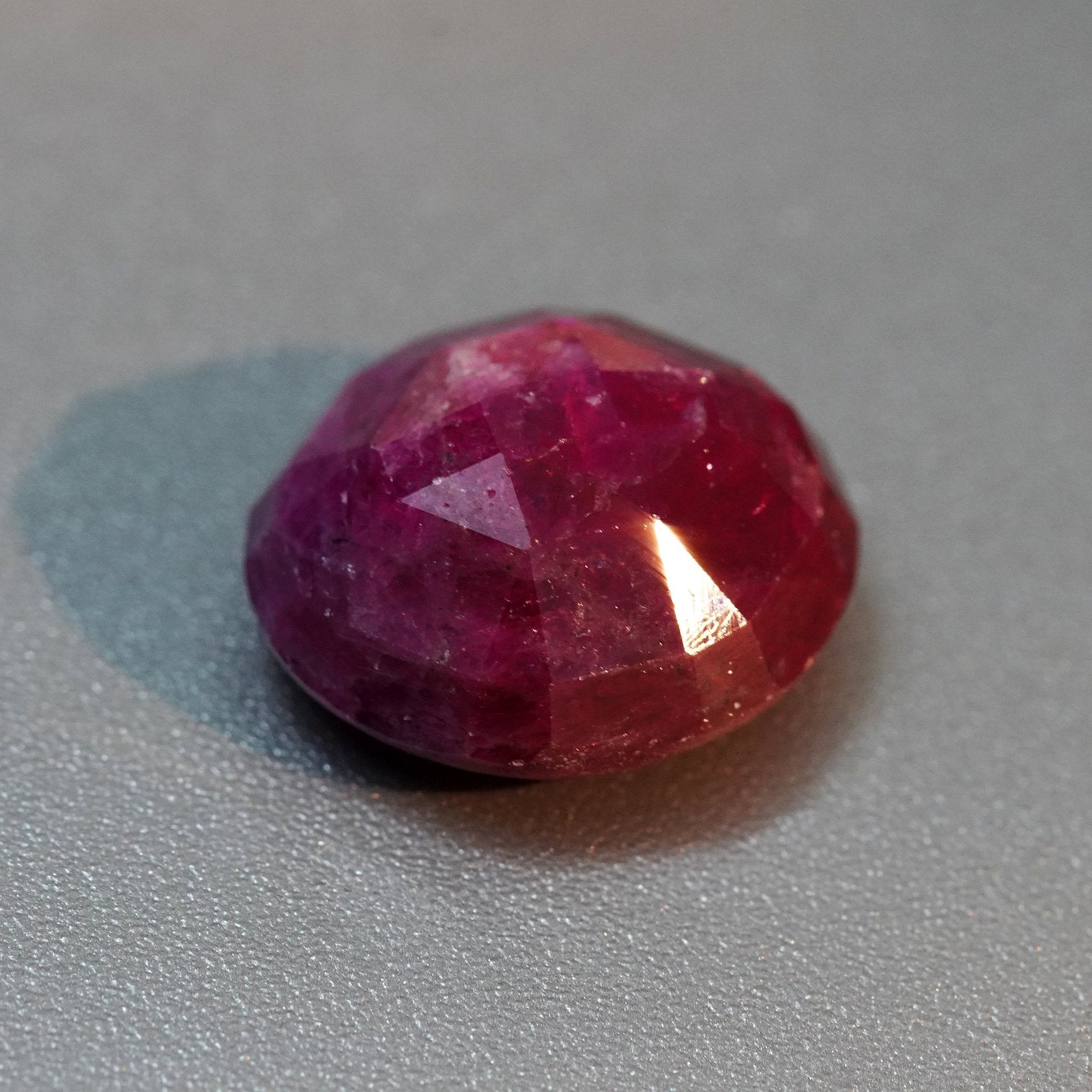 11.41Ct Faceted Ruby Cab Longido Tanzania Untreated Unheated