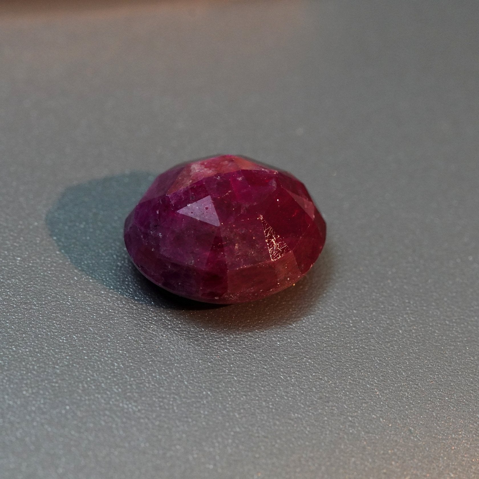 11.41Ct Faceted Ruby Cab Longido Tanzania Untreated Unheated
