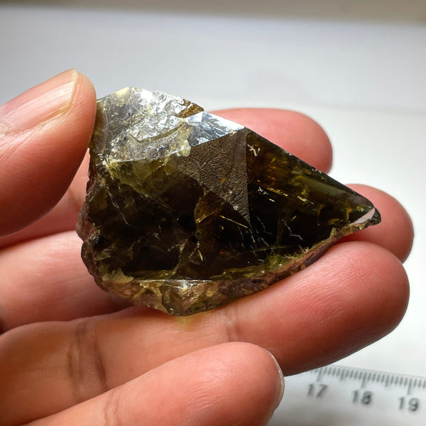 241.59Ct / 43.31Gm Tanzanian Sphene Crystal Untreated Unheated. Very High End Ultra Rare