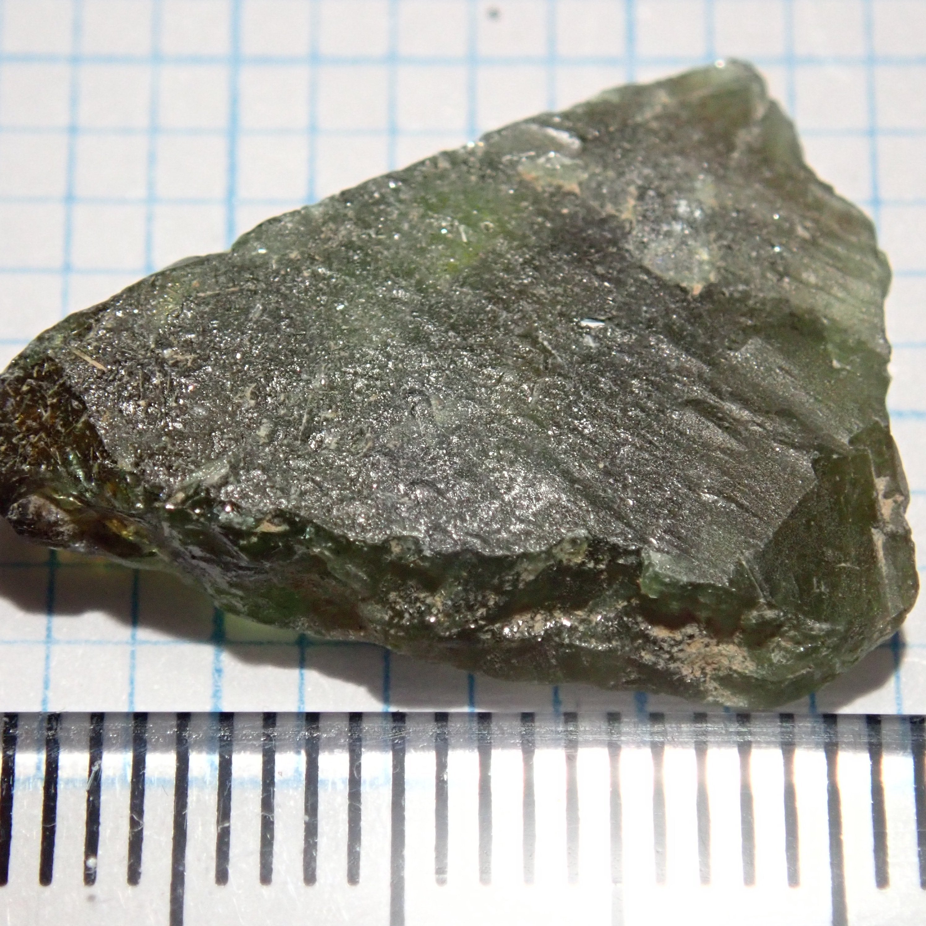 13.14Ct Chrome Sphene Crystal Tanzania Very Rare