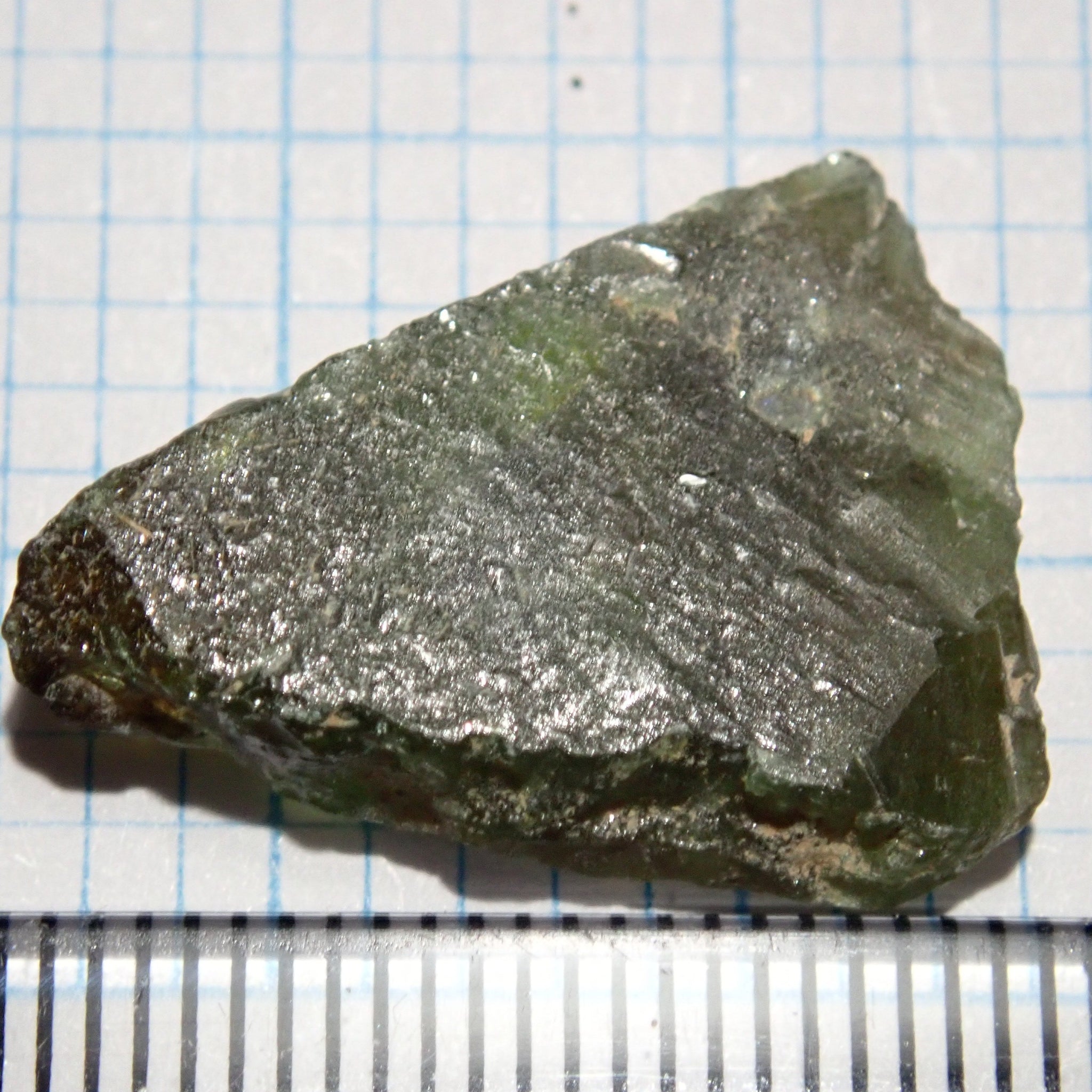 13.14Ct Chrome Sphene Crystal Tanzania Very Rare