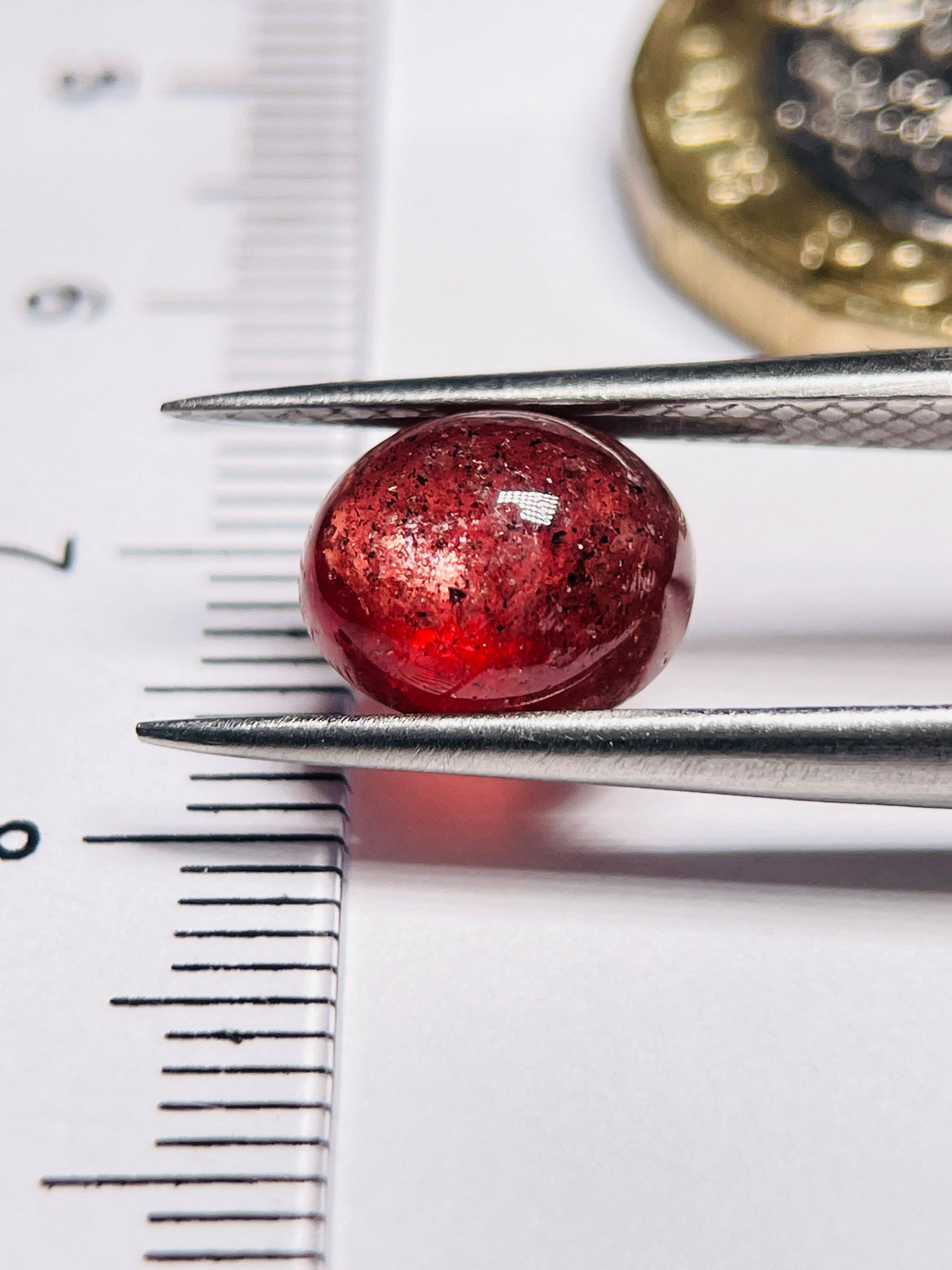4.08Ct Red Sapphire Cabochon Umba Valley Tanzania. Untreated Unheated. Has A Moving Star But As