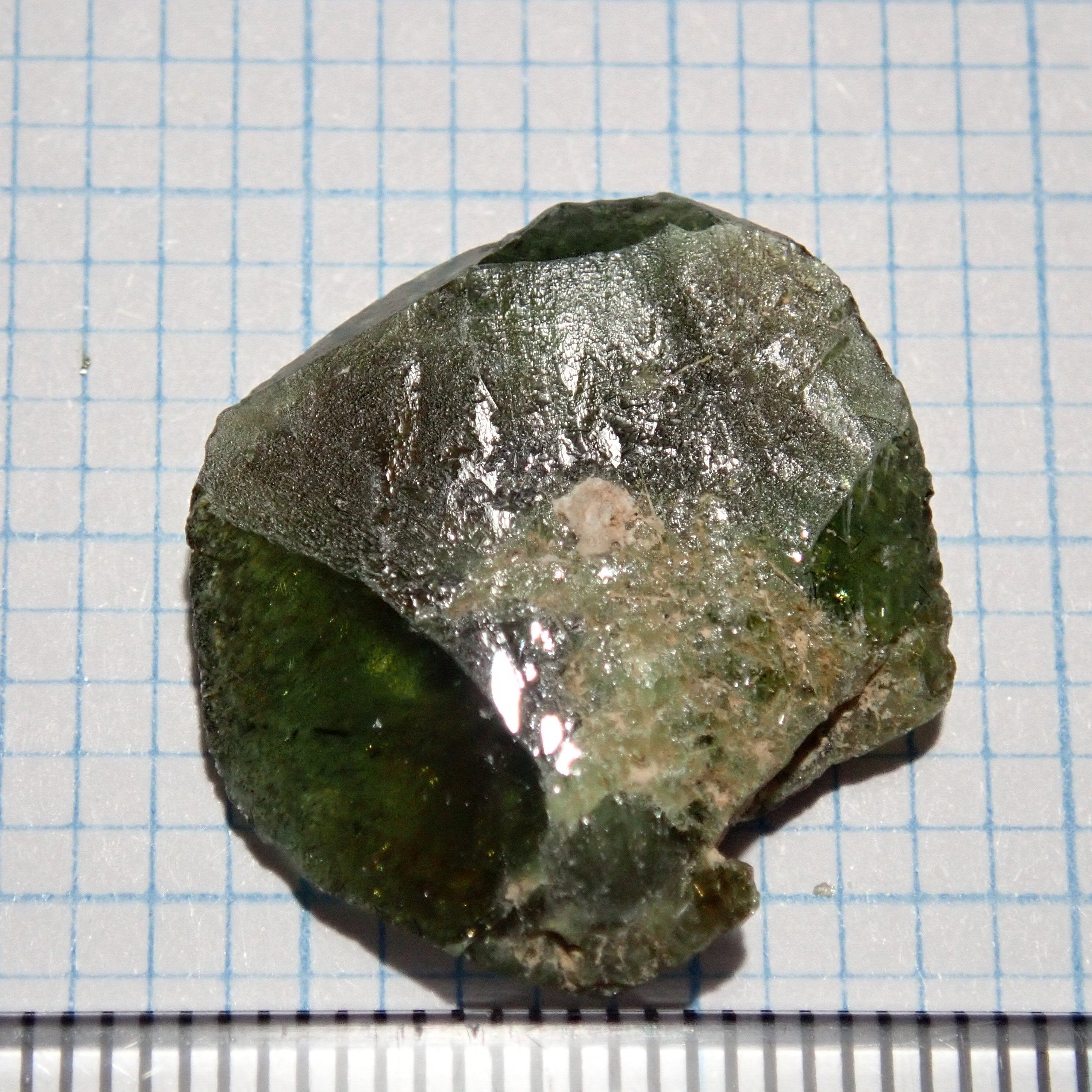 14.88Ct Chrome Sphene Crystal Tanzania Very Rare
