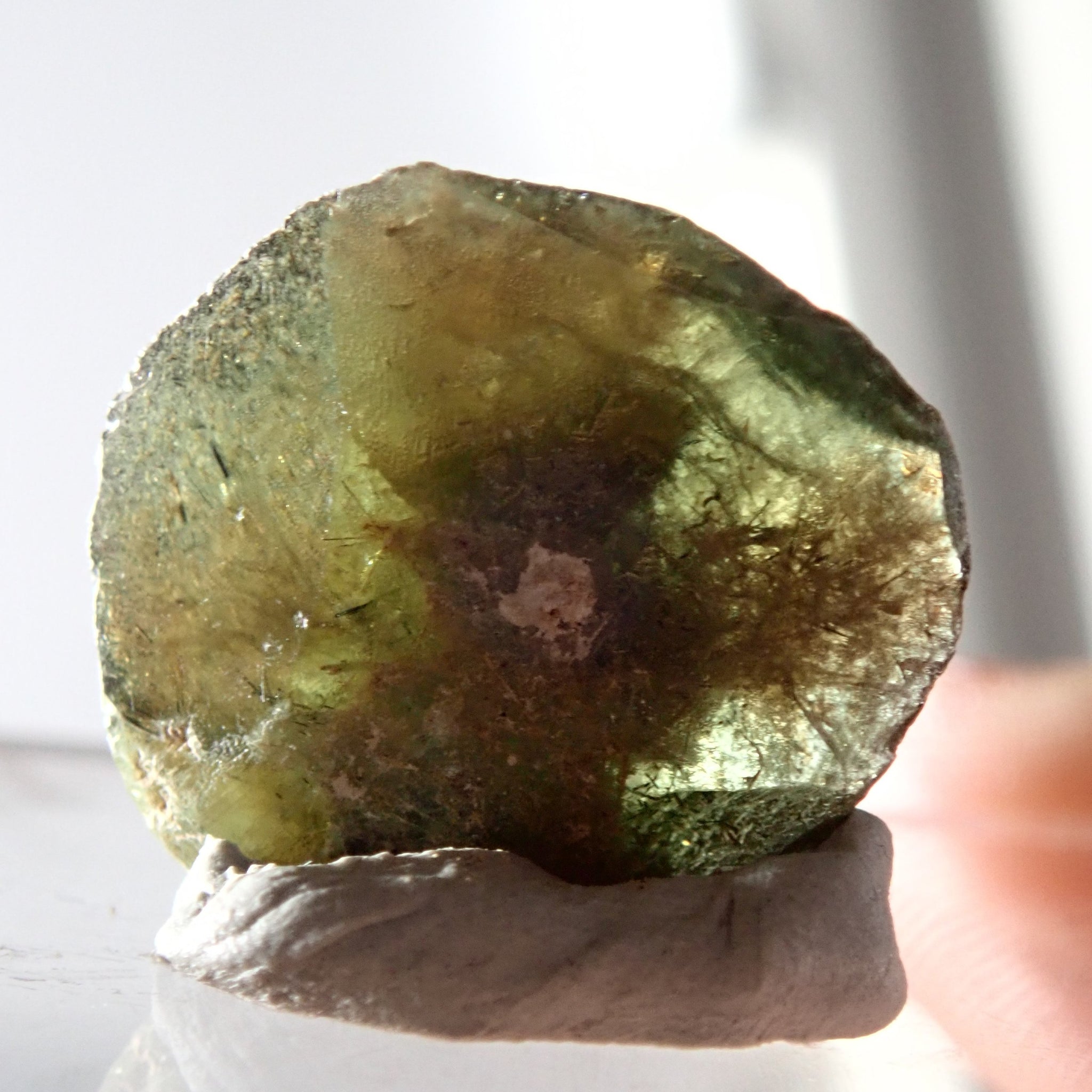 14.88Ct Chrome Sphene Crystal Tanzania Very Rare