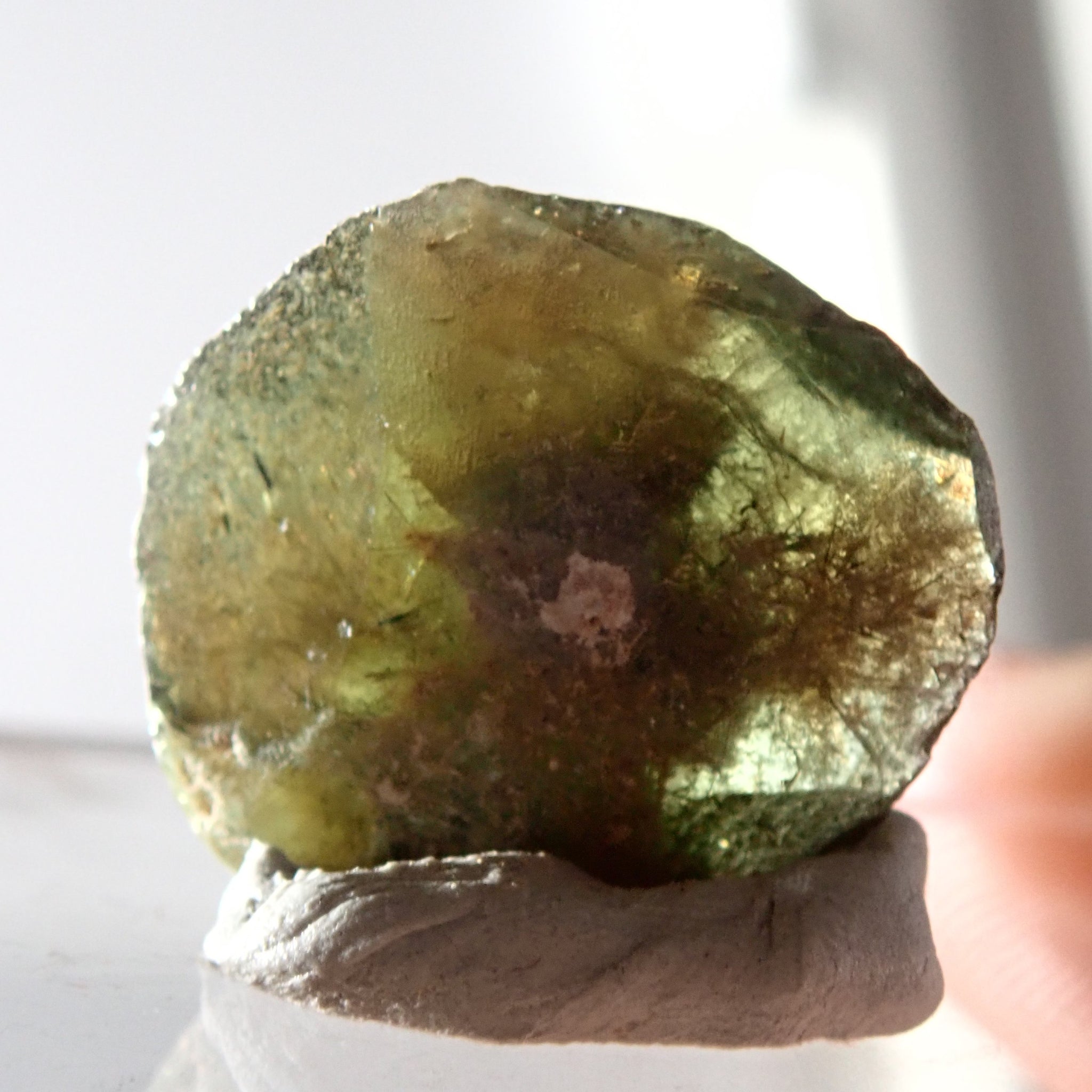 14.88Ct Chrome Sphene Crystal Tanzania Very Rare