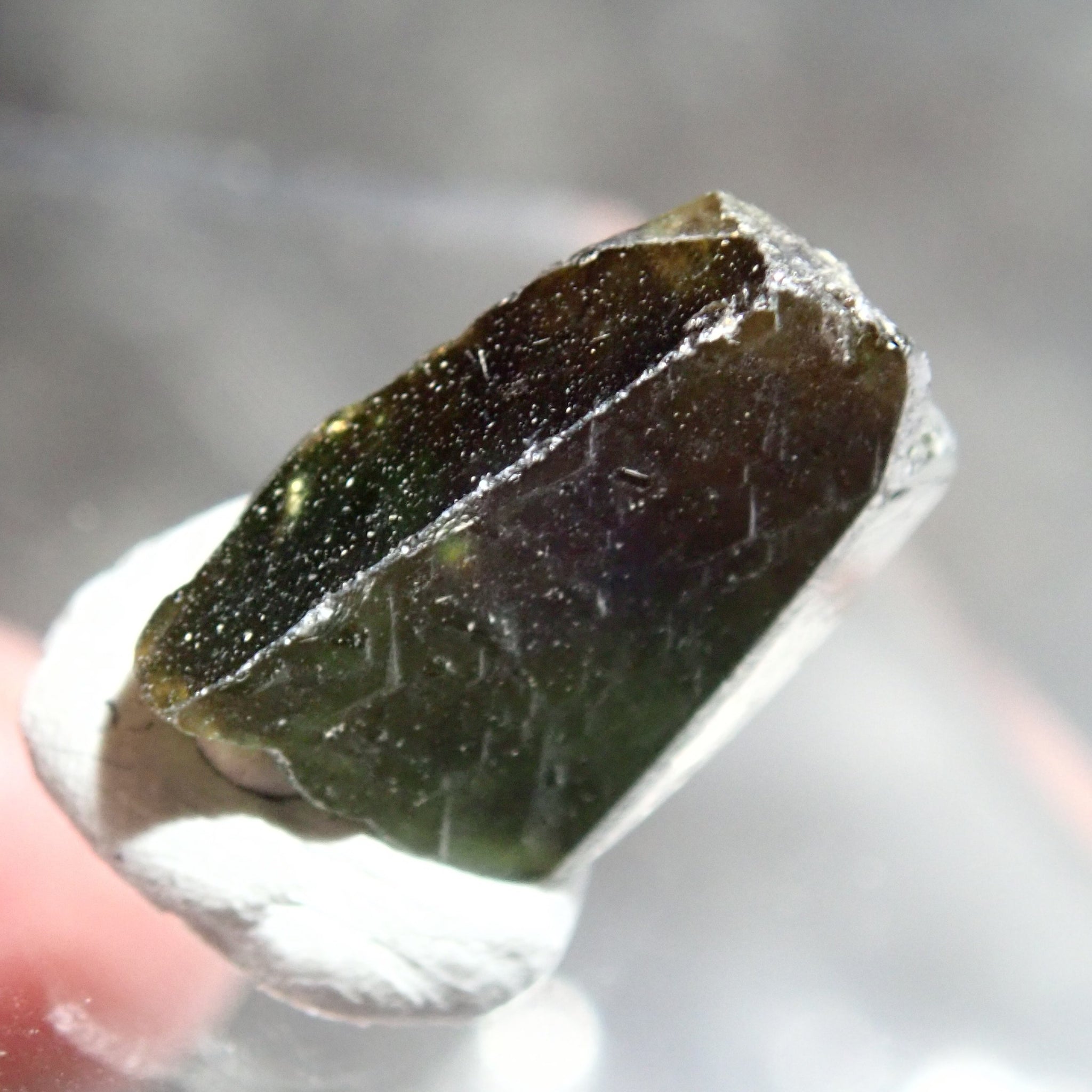 15.49Ct Chrome Sphene Crystal Tanzania Very Rare