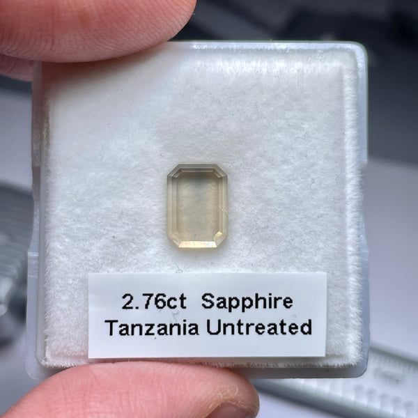 2.76Ct Sapphire Umba Tanzania Untreated Unheated. Precision Portrait Cut.