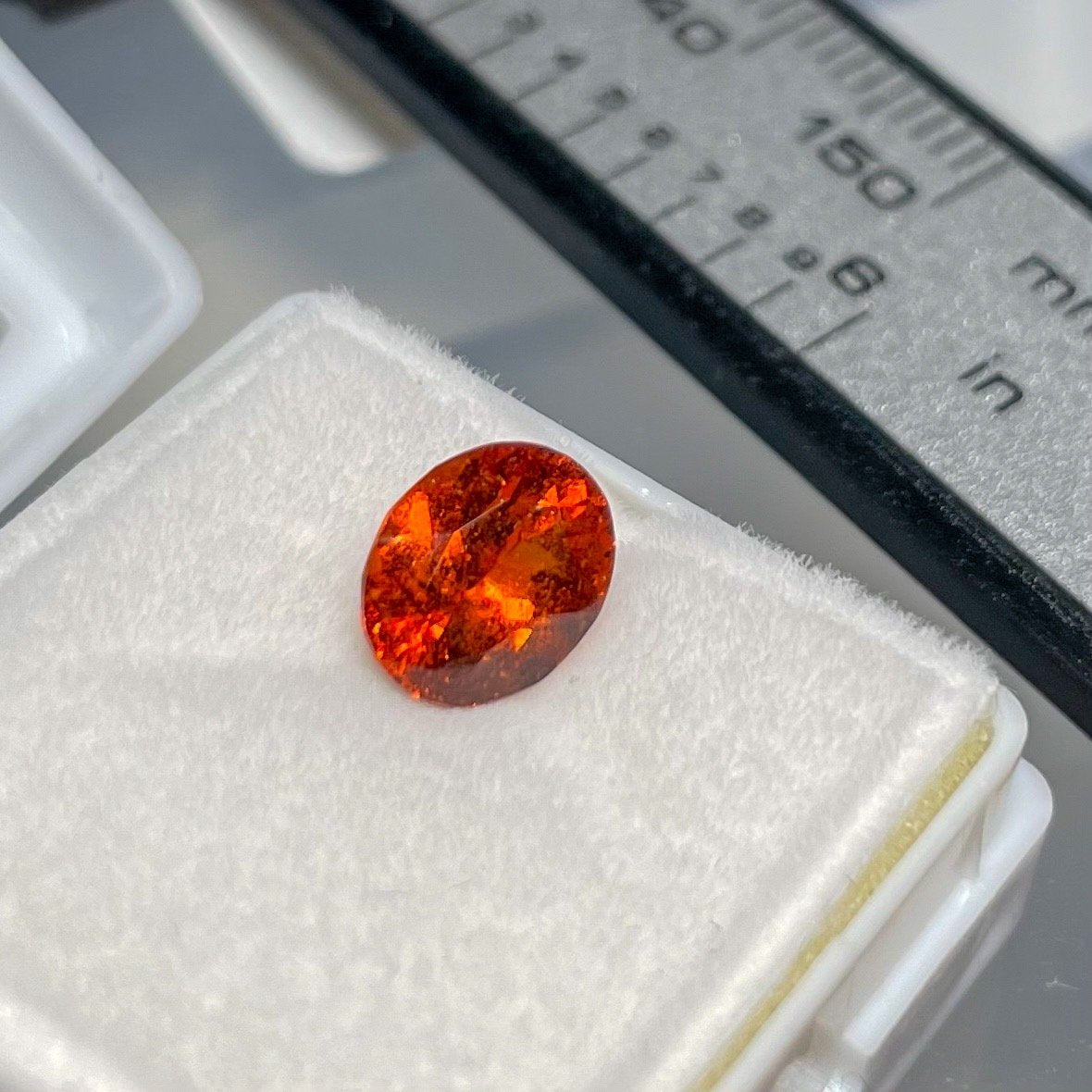 1.60Ct Orange Grossular Garnet Tanzania Untreated Unheated