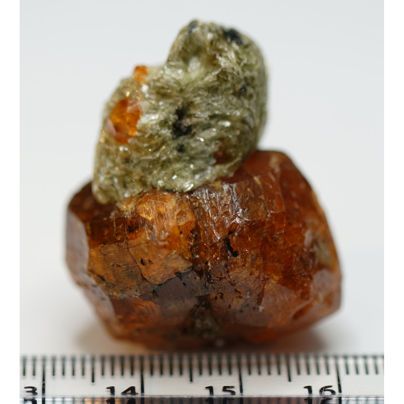 169.52Ct Spessartite Garnet Crystal On Matrix Loliondo Tanzania Untreated Unheated