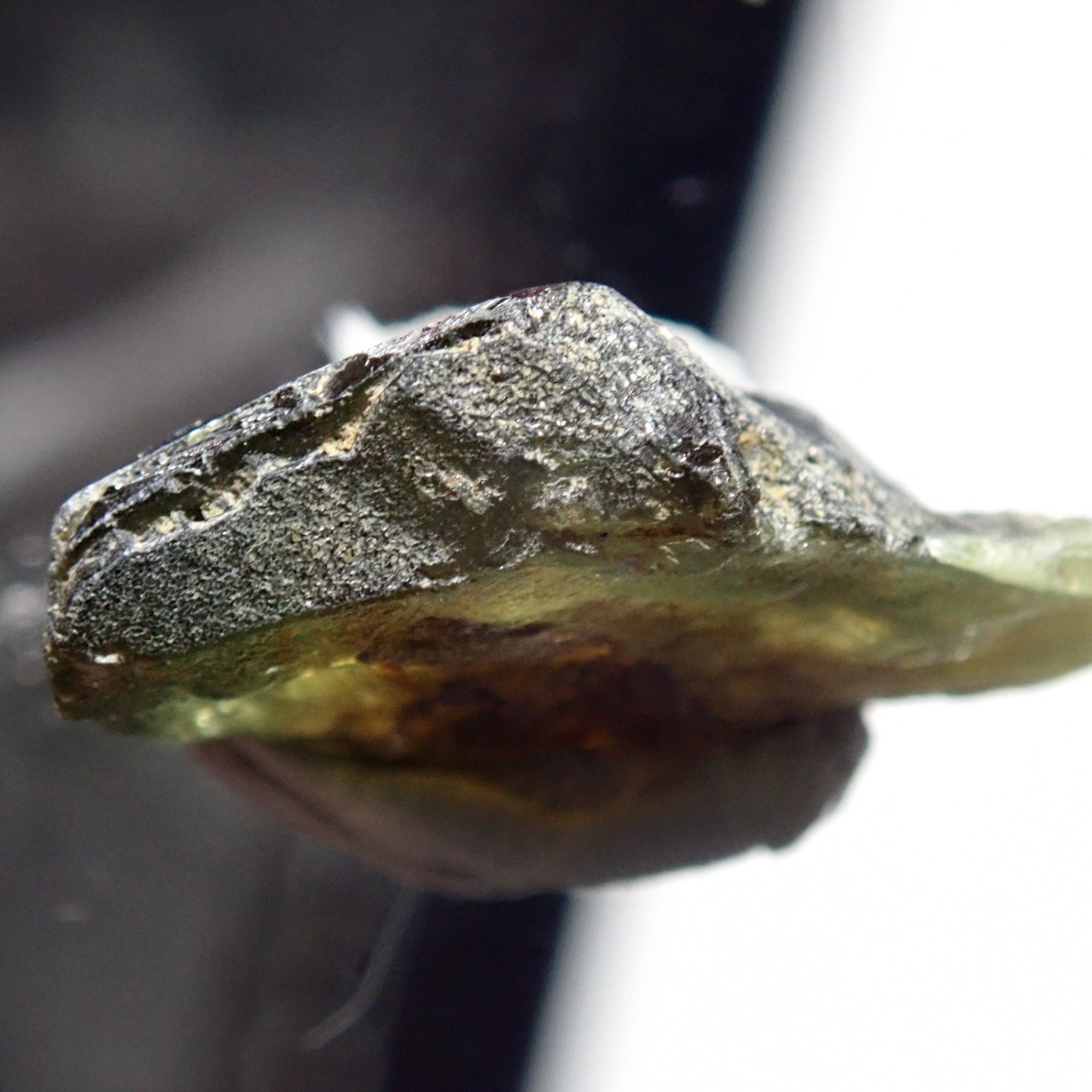 17.32Ct Chrome Sphene Crystal Tanzania Very Rare Faceting Grade