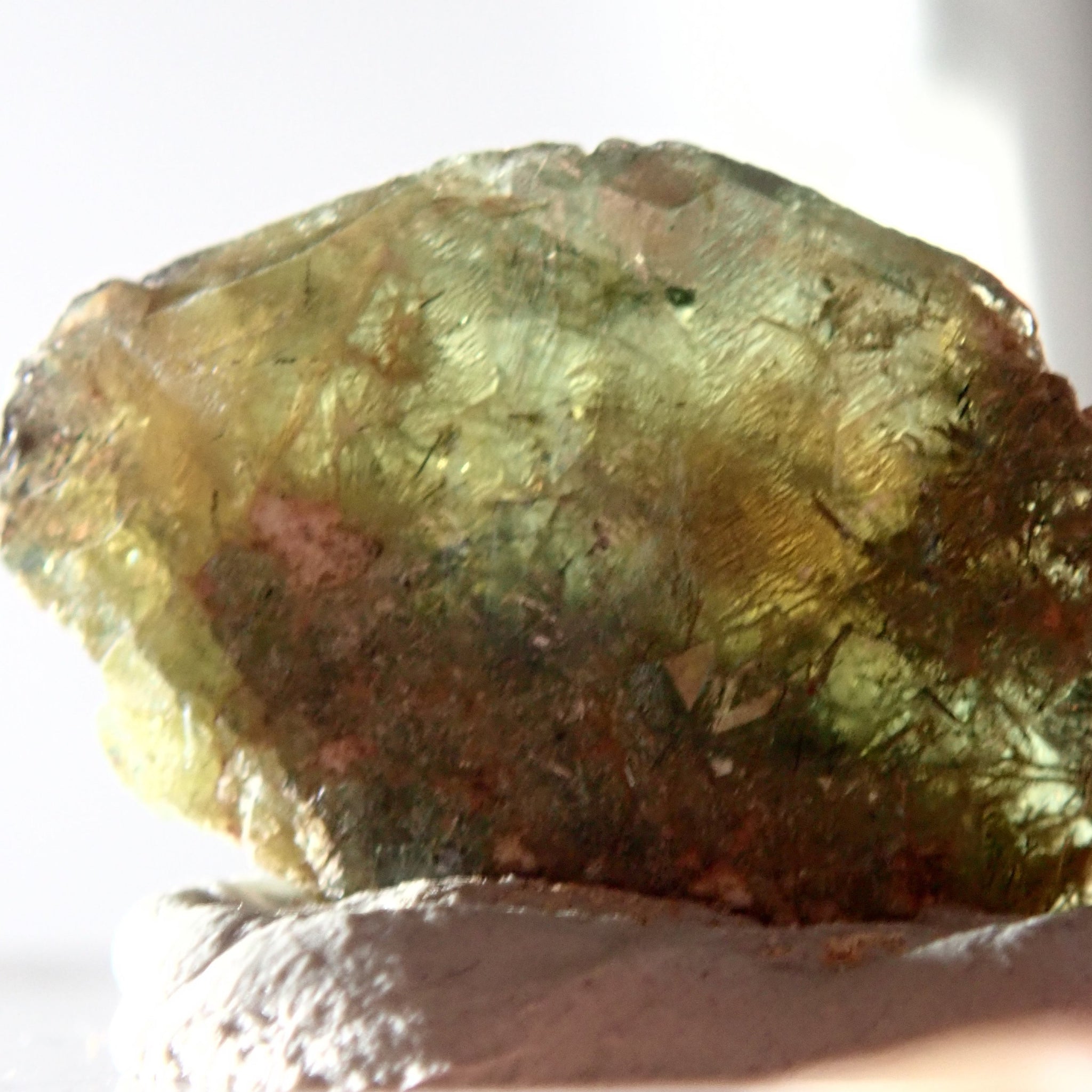 17.33Ct Chrome Sphene Crystal Tanzania Very Rare