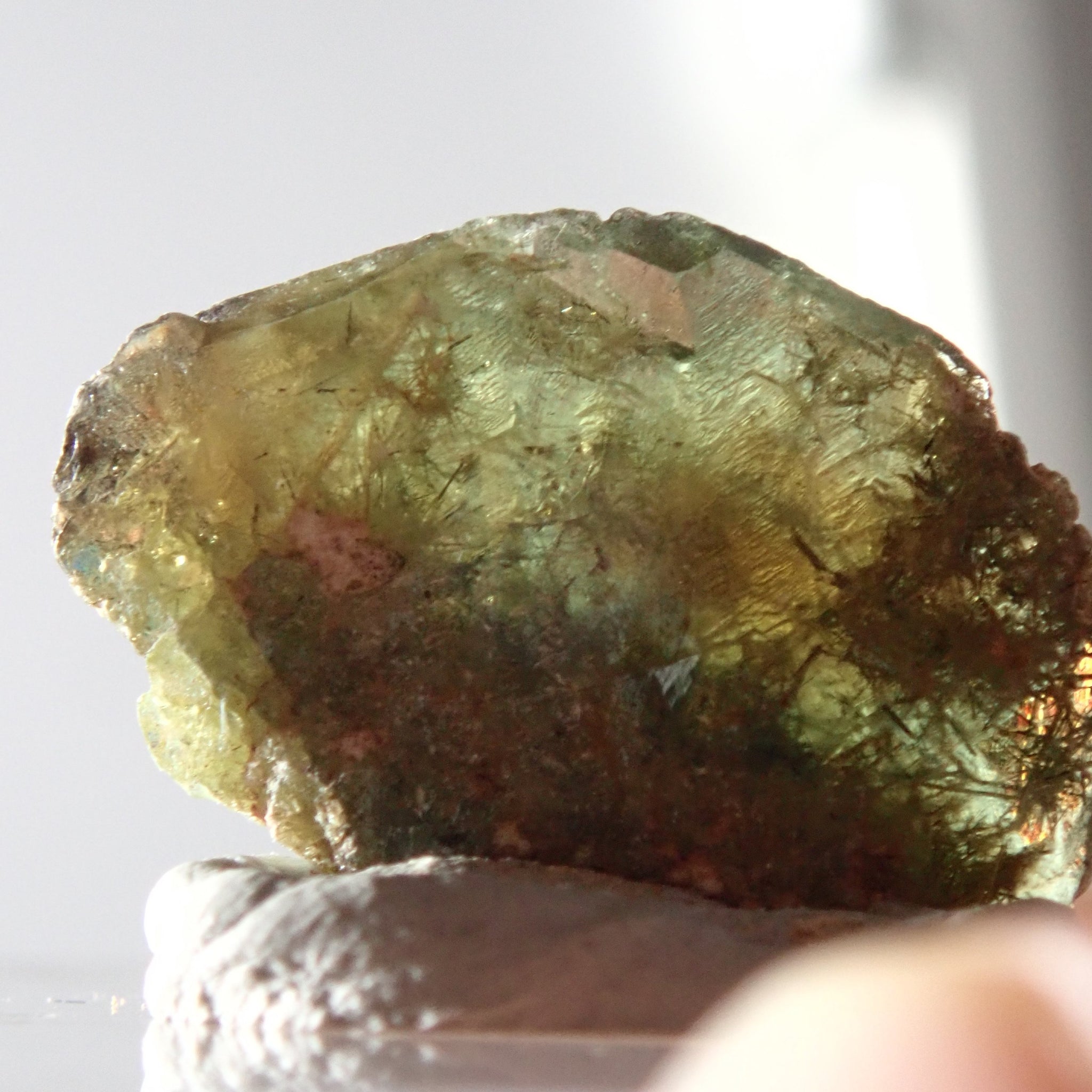 17.33Ct Chrome Sphene Crystal Tanzania Very Rare