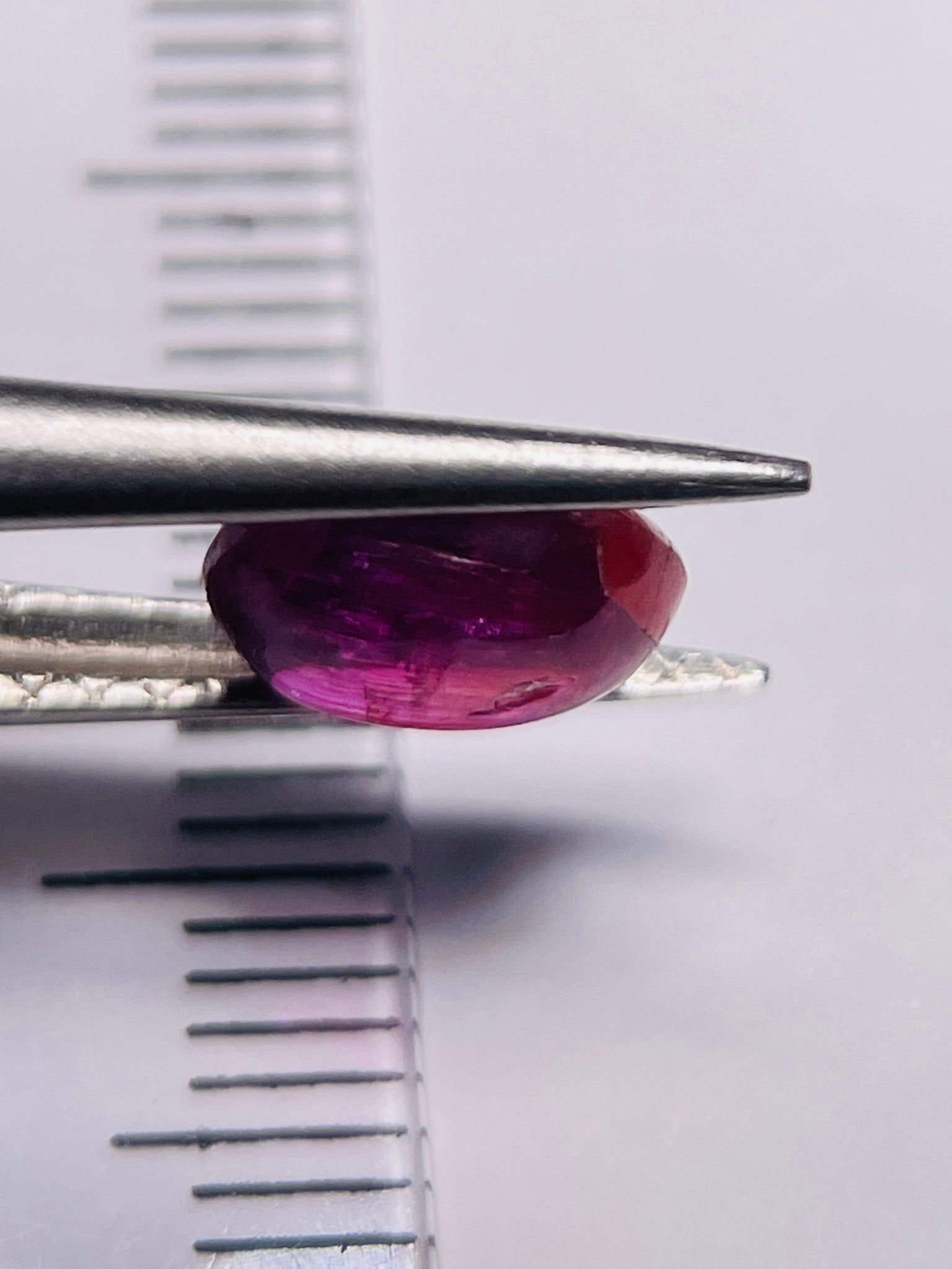 1.97Ct Sapphire Cabochon Umba Valley Tanzania. Untreated Unheated. Slight Groove Indentation On