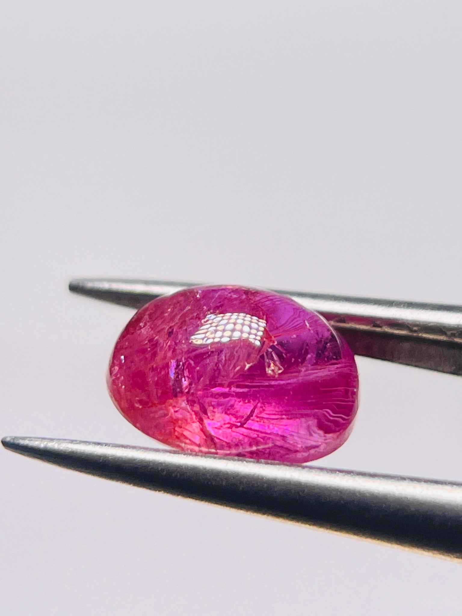 2.11Ct Sapphire Cabochon Umba Valley Tanzania. Untreated Unheated.