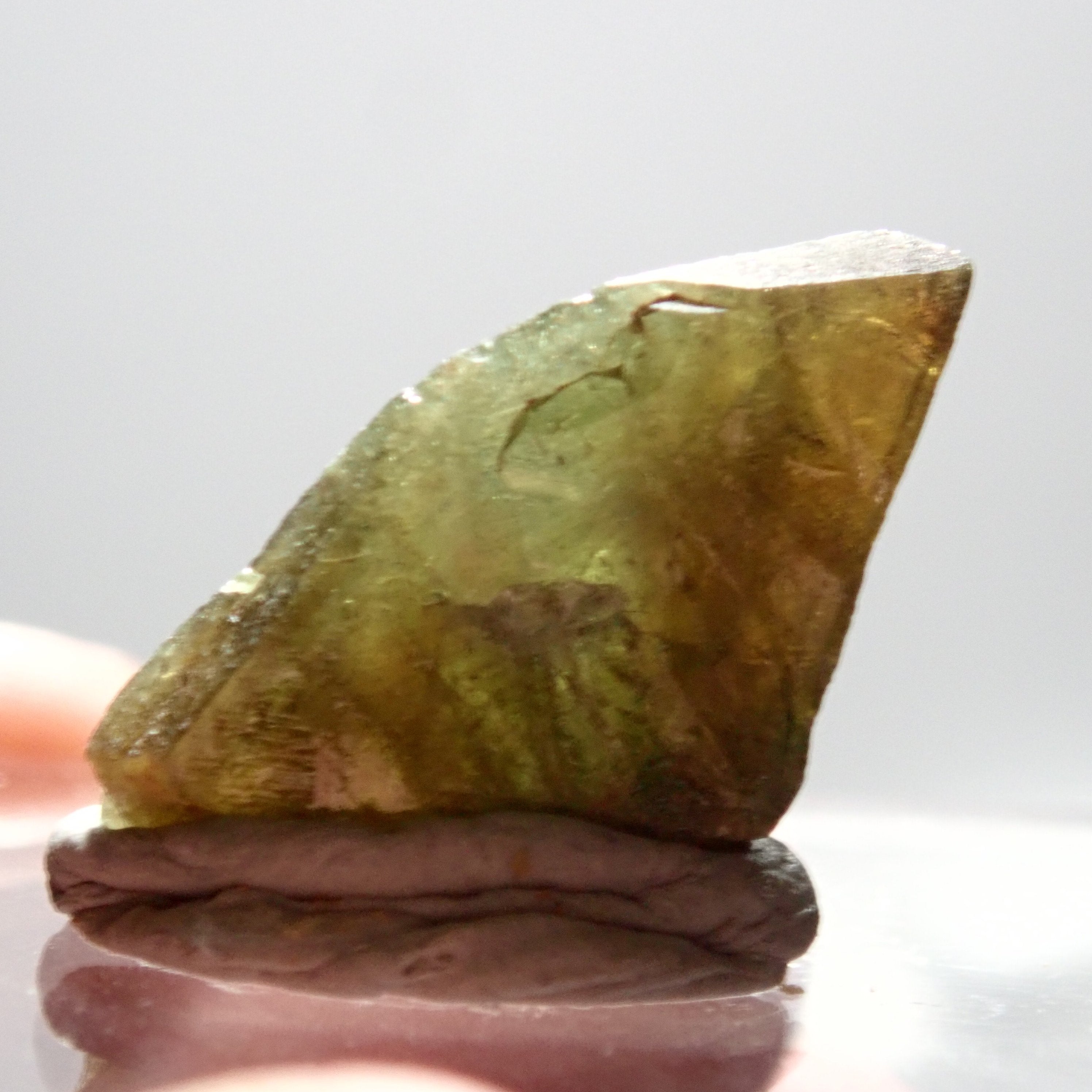 19.72Ct Chrome Sphene Crystal Tanzania Very Rare