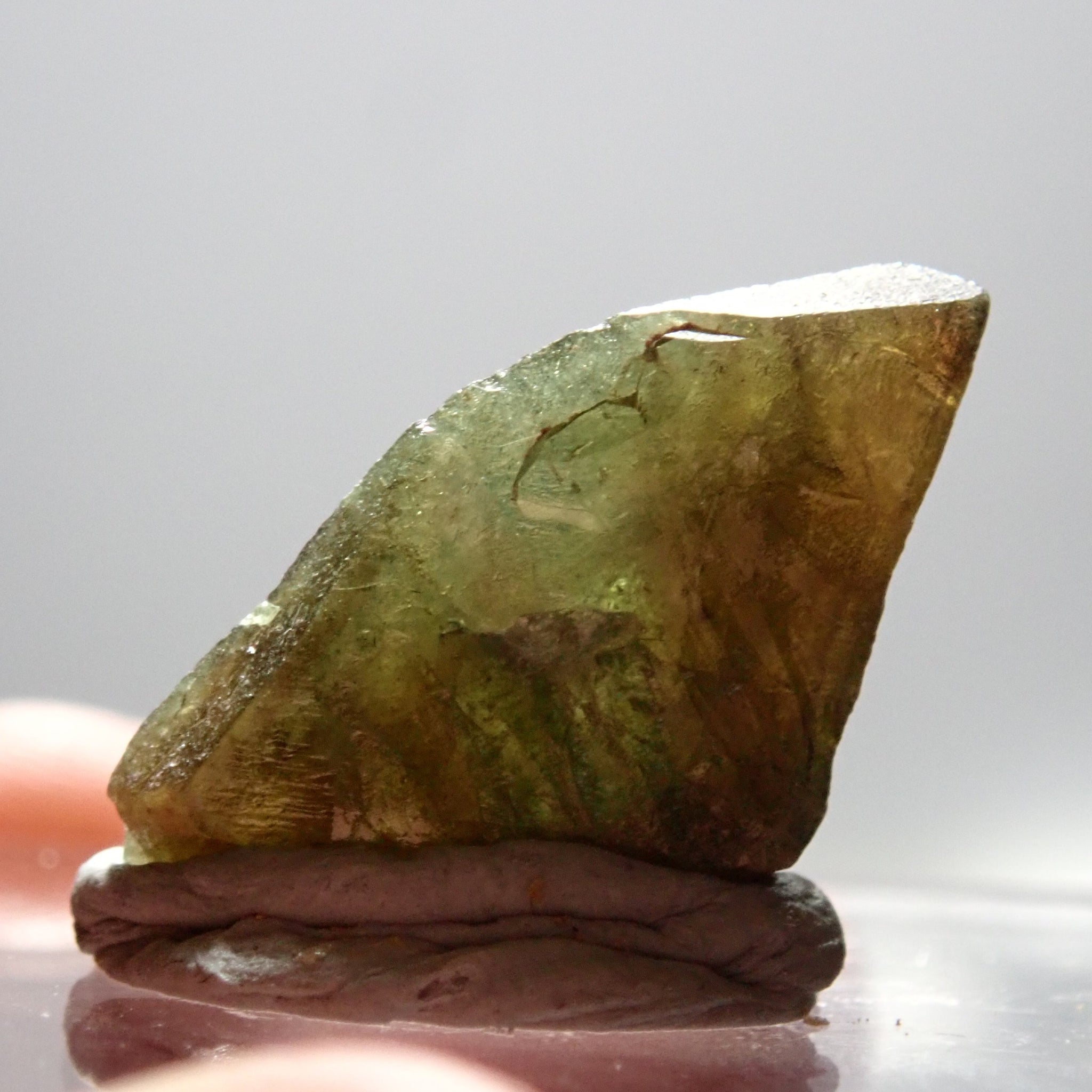 19.72Ct Chrome Sphene Crystal Tanzania Very Rare